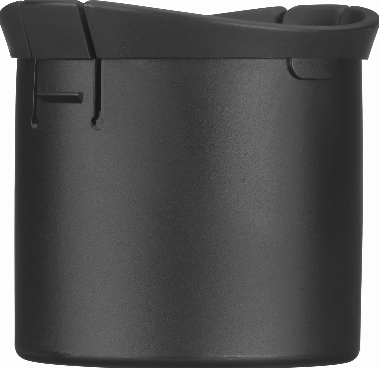 WMF Profi Plus część zamienna, kubek zamienny do prasy wielofunkcyjnej, 35 x 13,6 x 9,7 cm, tworzywo sztuczne, nadaje się do mycia w zmywarce, stal nierdzewna, czarny, 10,1 x 7 x 8 cm