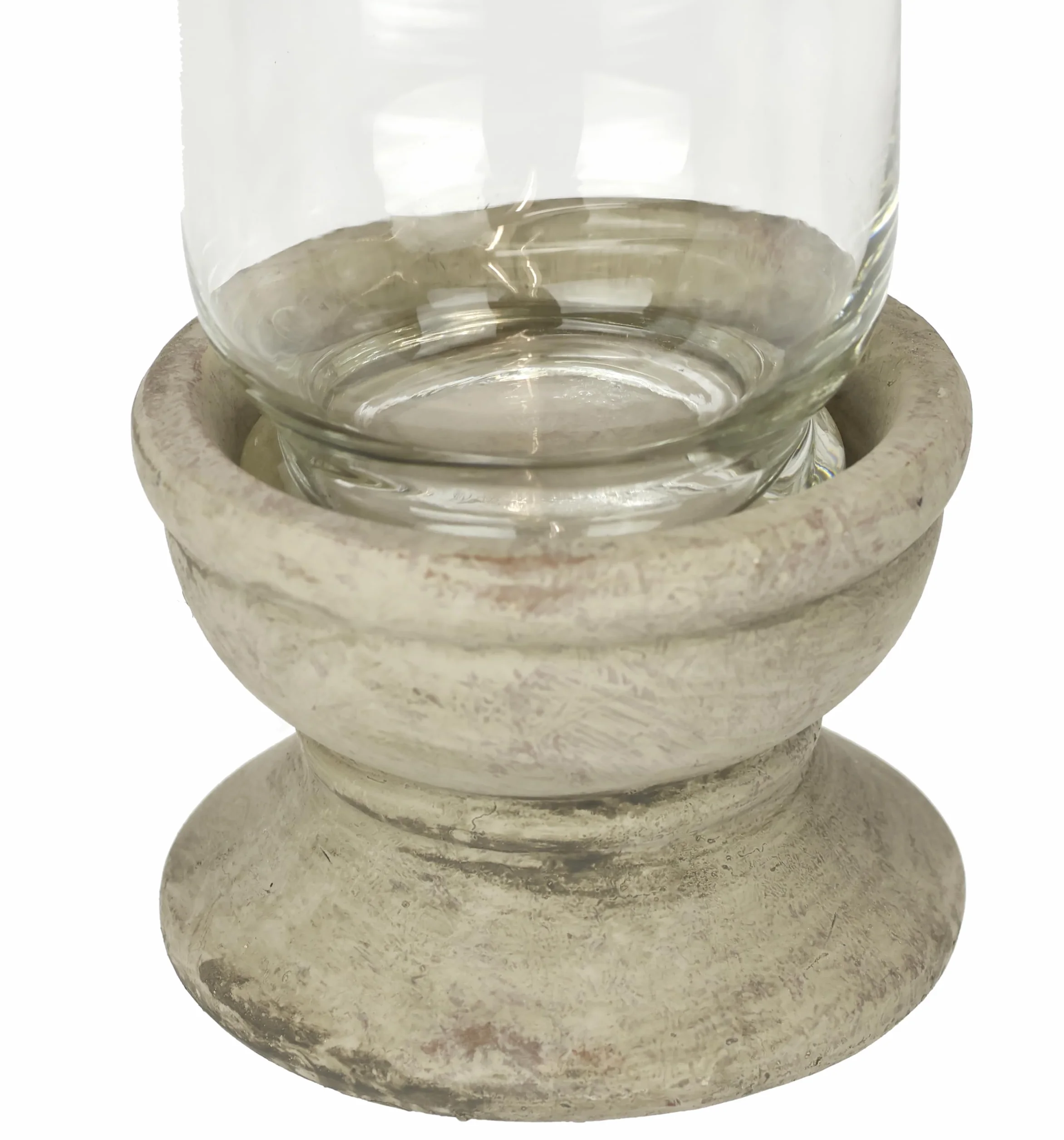 Świecznik ze szkłem i ceramiką o wyglądzie antycznym do użytku na zewnątrz, świecznik na taras, dekoracyjny wazon, dekoracja stołu, dekoracja ogrodowa, Boże Narodzenie, latarnia, obiekt