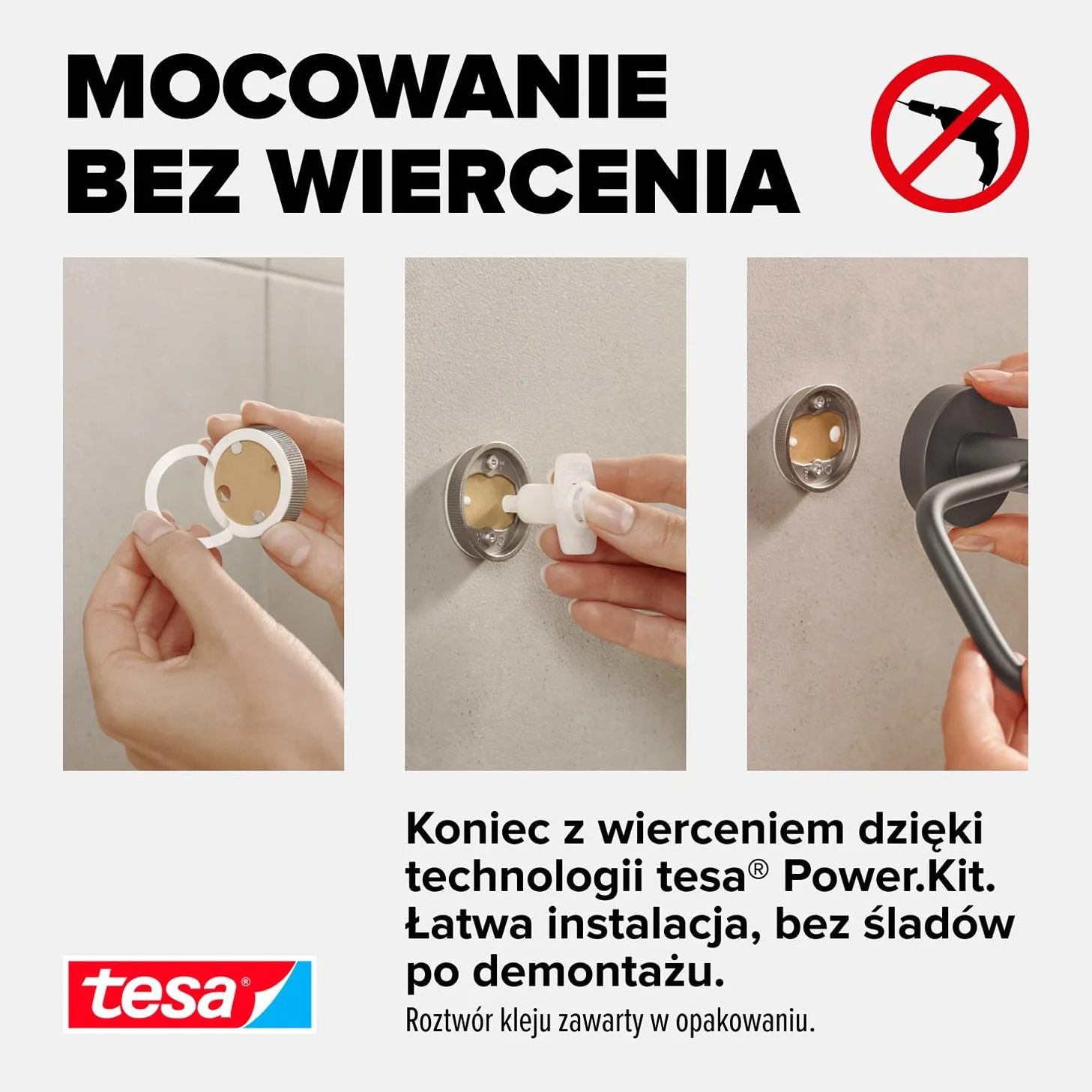 tesa koszyk prysznicowy szary matowy samoprzylepny 92 mm x 250 mm x 125 mm