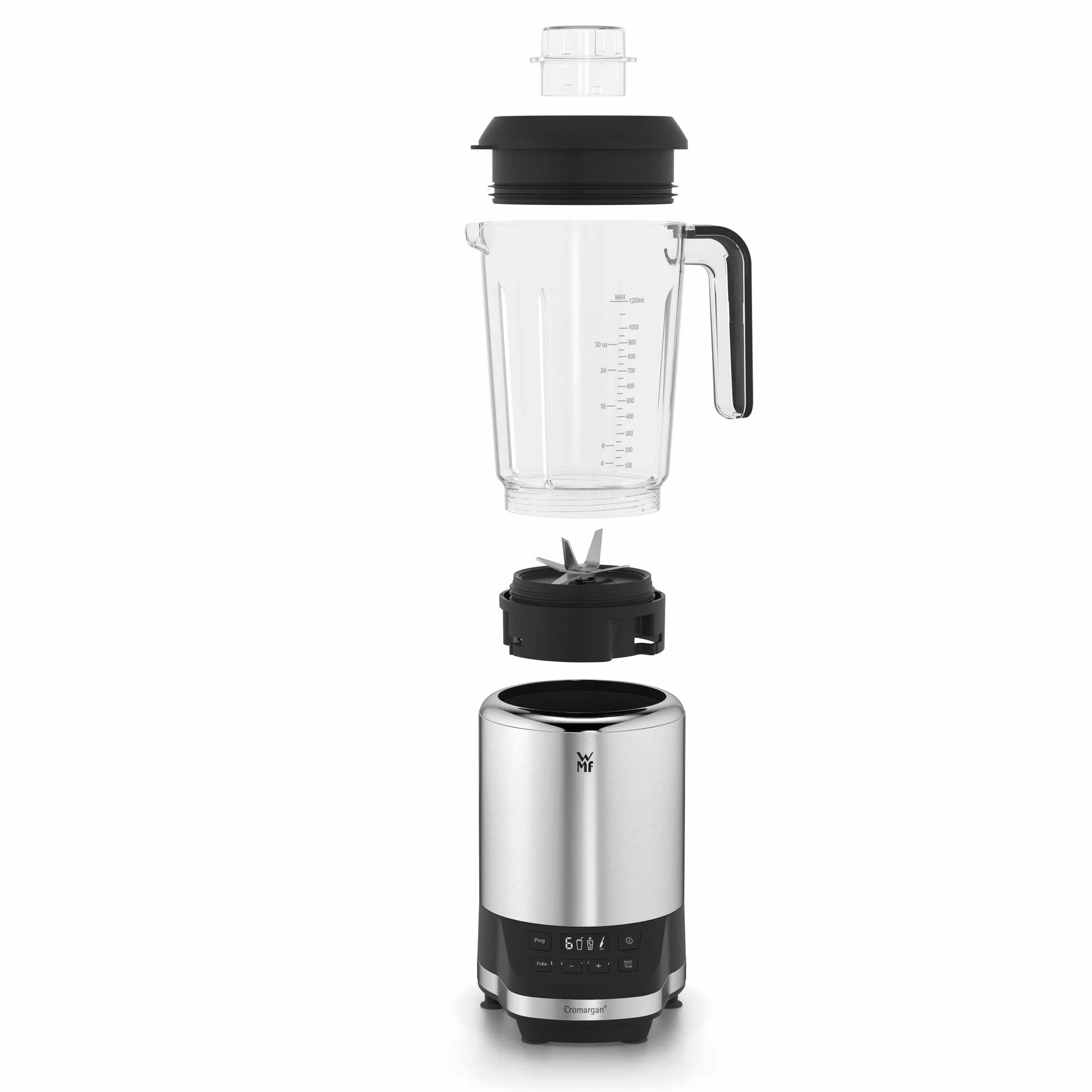 Wmf 416530011 Cromargan Blender Kielichowy, Cromargan, 1200 W, 1,2 L, Szary/Srebrny