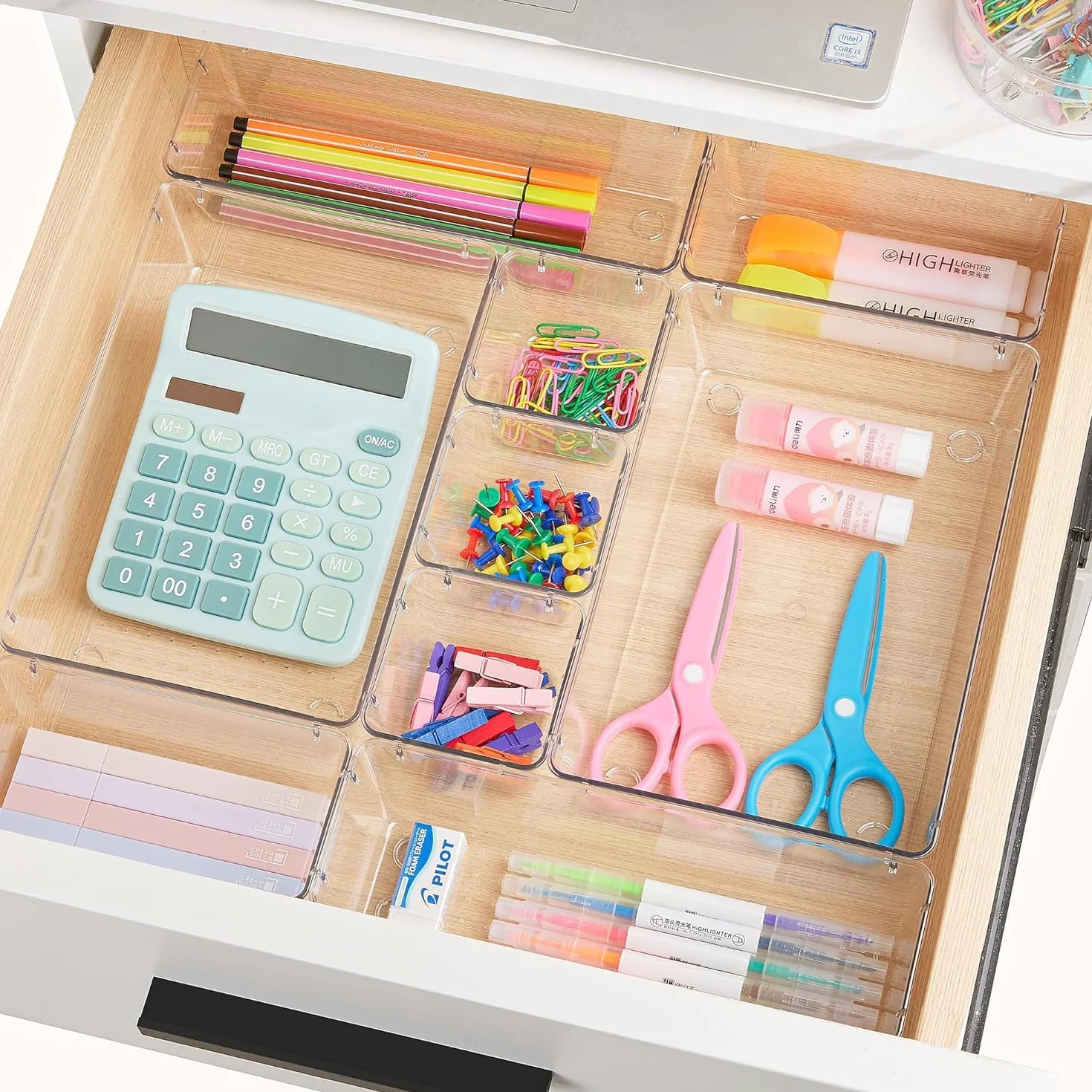 Vtopmart organizer szuflad 25 sztuk 4 rozmiary przezroczysty plastik
