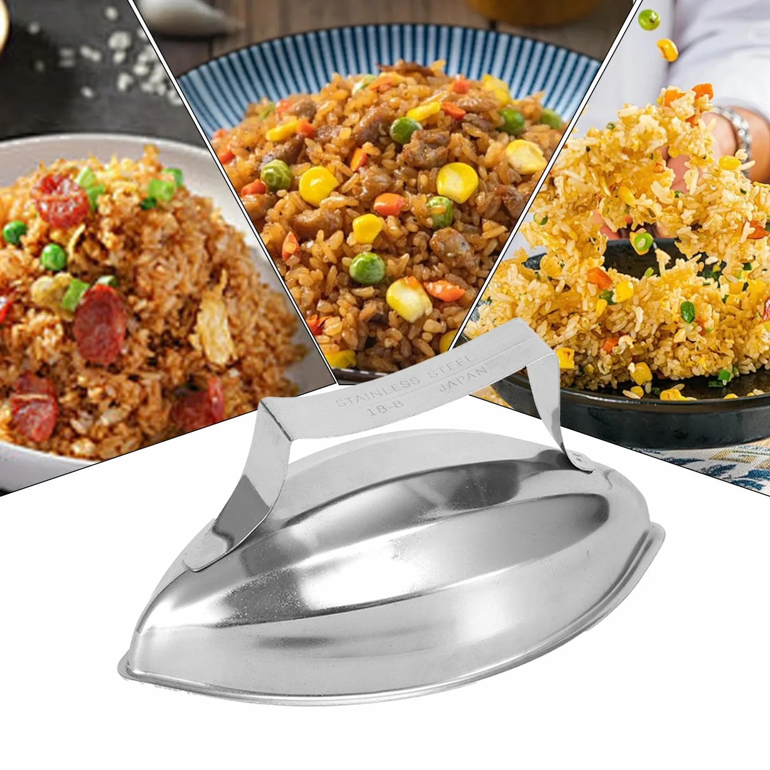 Forma do ryżu ze stali nierdzewnej Omurice papaya przenośna do sushi onigiri