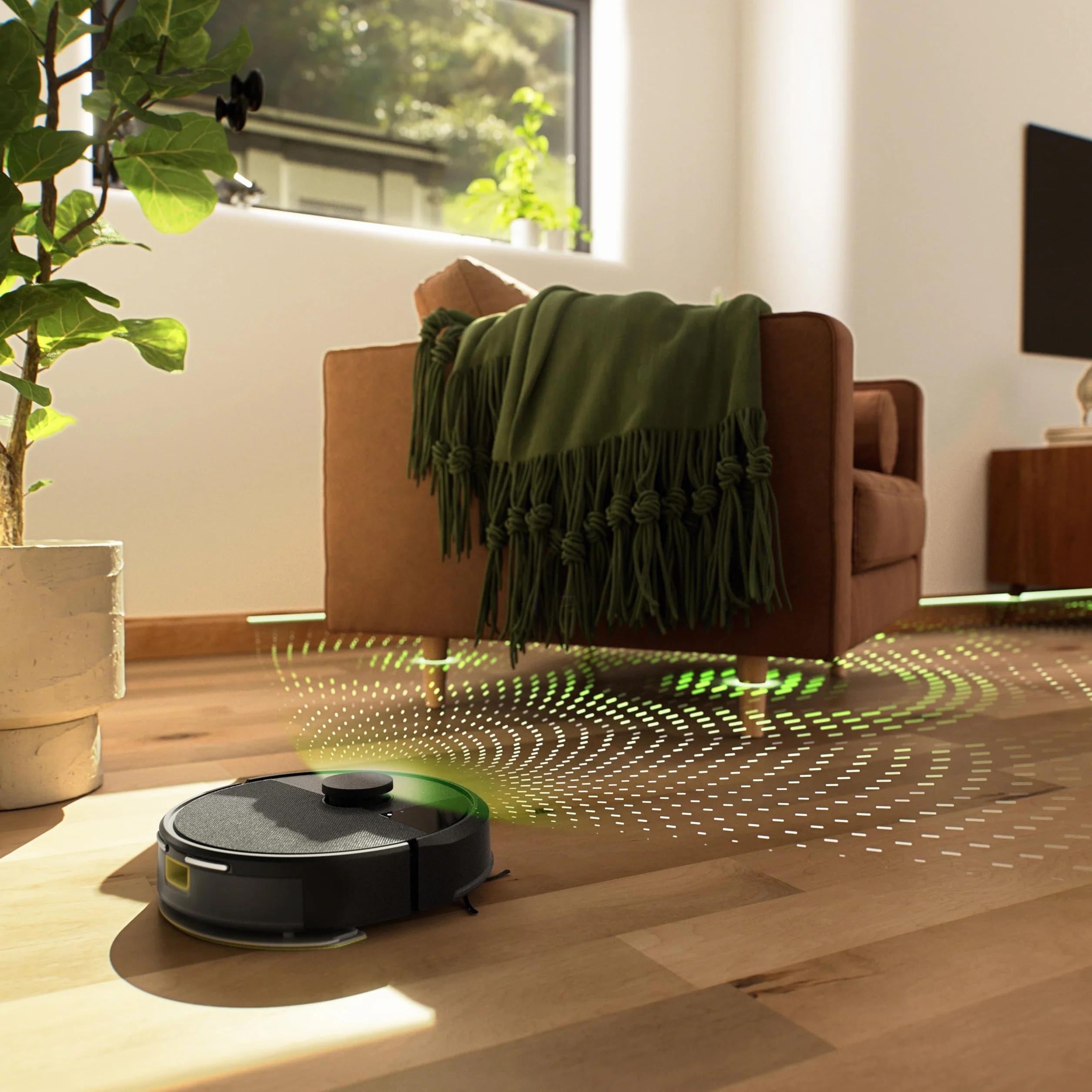 iRobot Roomba 105 Combo+AutoEmpty Dock, robot odkurzający 2 w 1, odkurzanie 7KPa, nawigacja LiDAR - wykrywanie dywanów, strefy czyszczenia i unikania - 4 poziomy ssania - czarny
