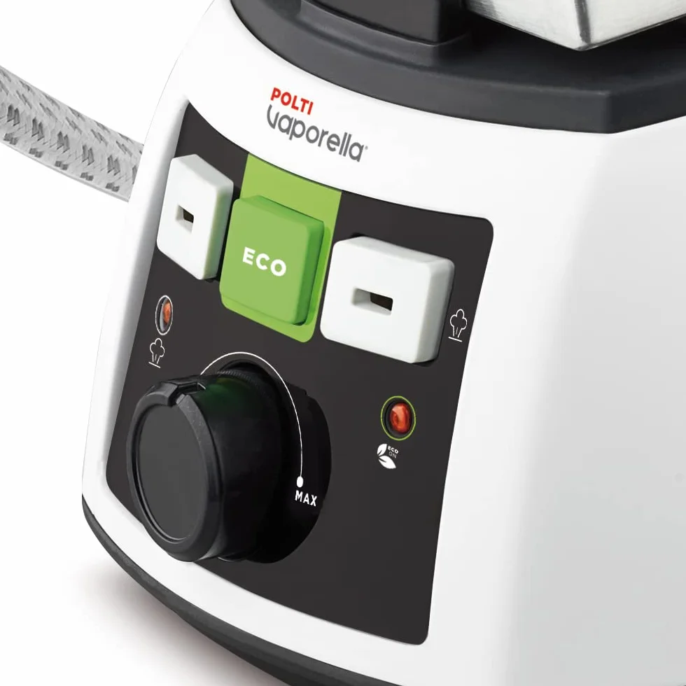Polti Vaporella 535 Eco_PRO Żelazko parowe z bojlerem, nasadka zabezpieczająca, 4 bary, 1750 W, 0,9 litra, aluminium, kolor biały