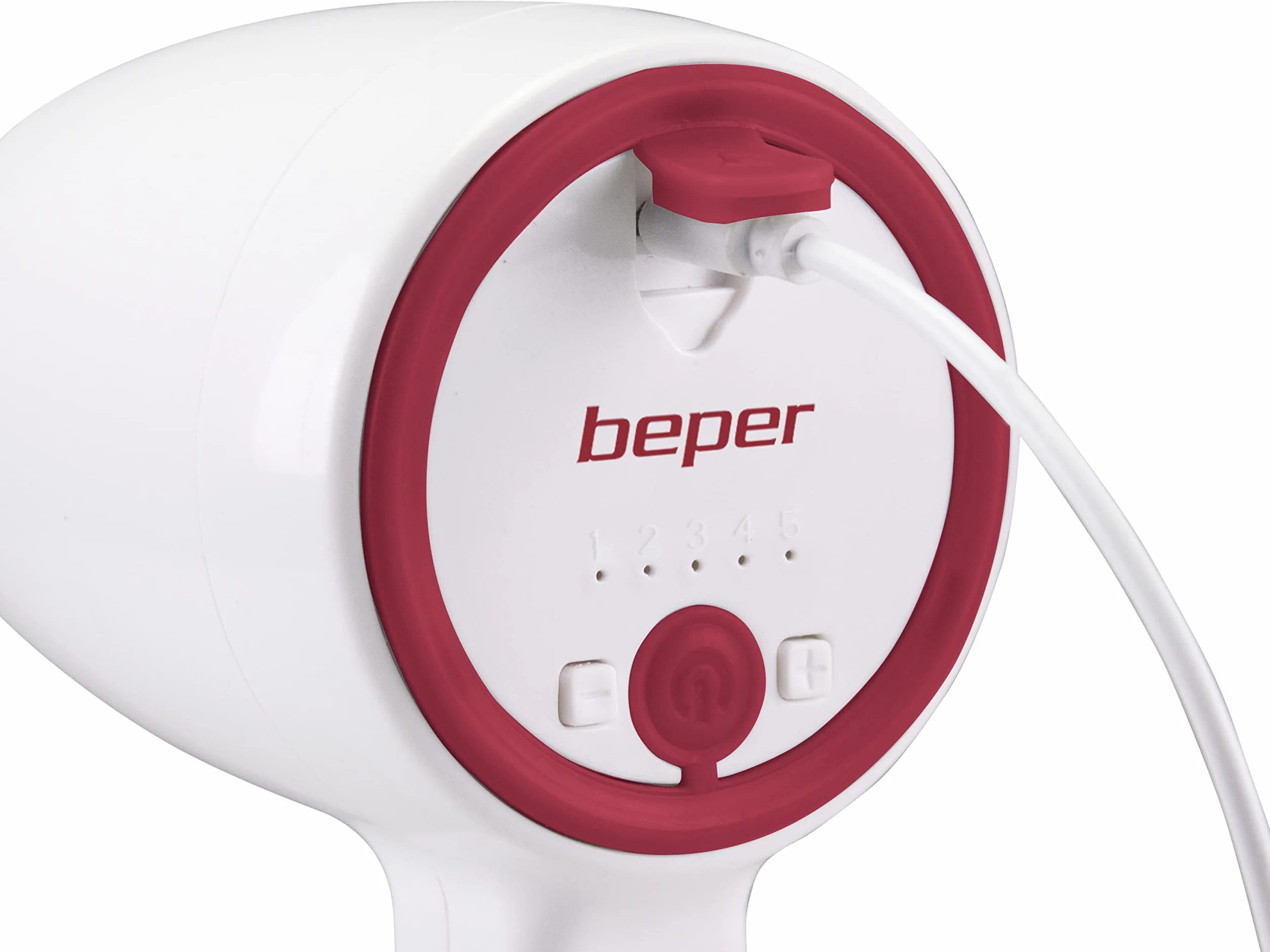 BEPER P102SBA007 Mikser ręczny 20 W 2 baty stal nierdzewna 5 prędkości USB