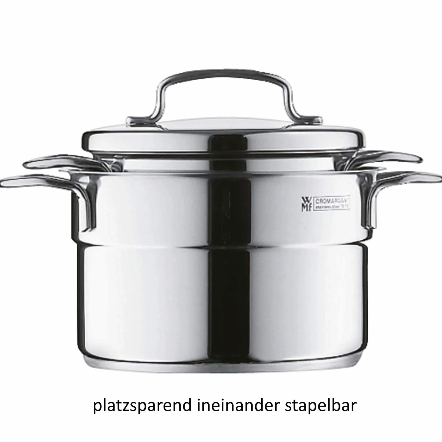 WMF 0798566040 Zestaw naczyń kuchennych, 5-częściowy mini, srebrny