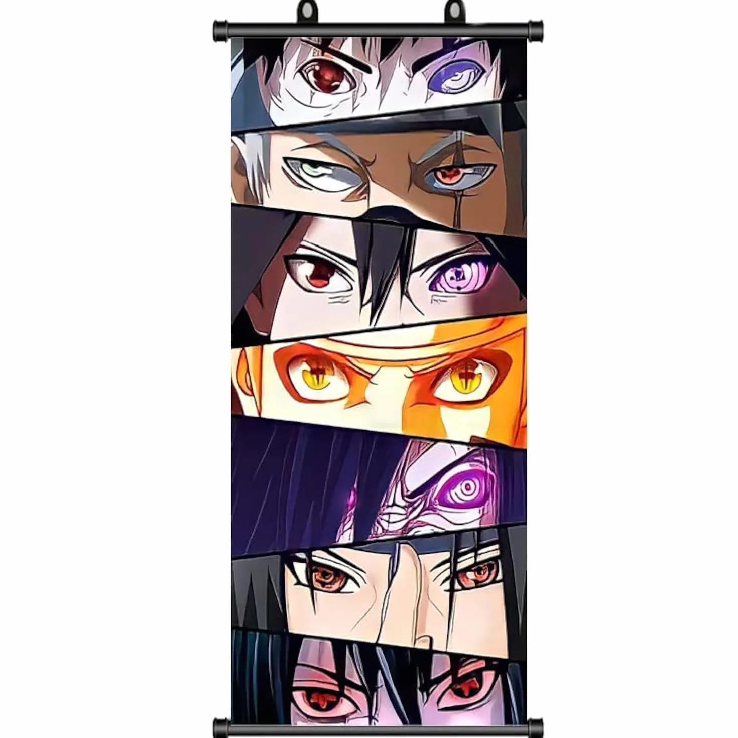 Naruto Rolowany Plakat Anime Sharingan 70 x 30 cm Manga Dekoracja Ściany
