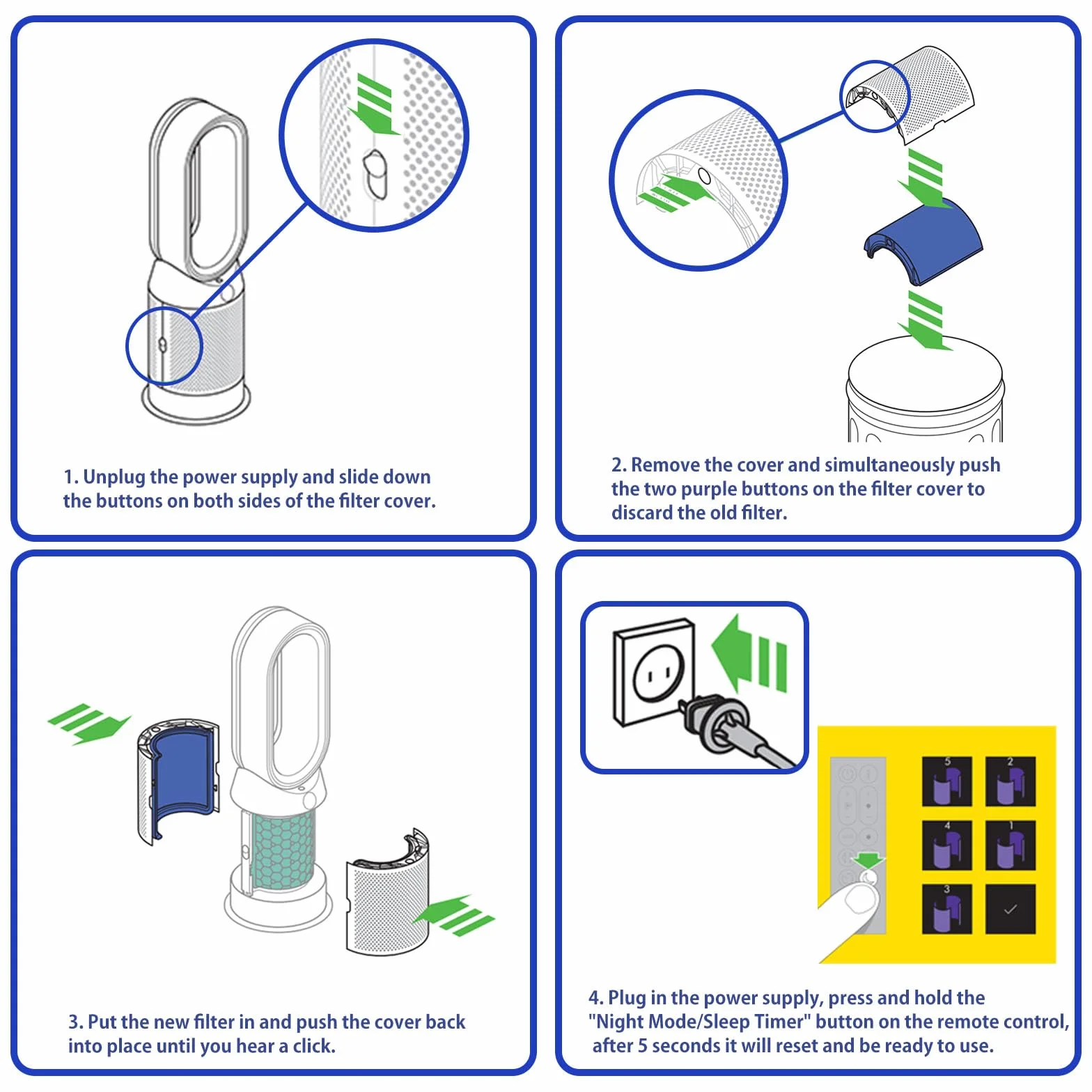 Filtr HEPA do Dyson Pure Cool TP04 DP04 HP04 TP05 HP05 Pure Hot+Cool 969048-03 969048-01