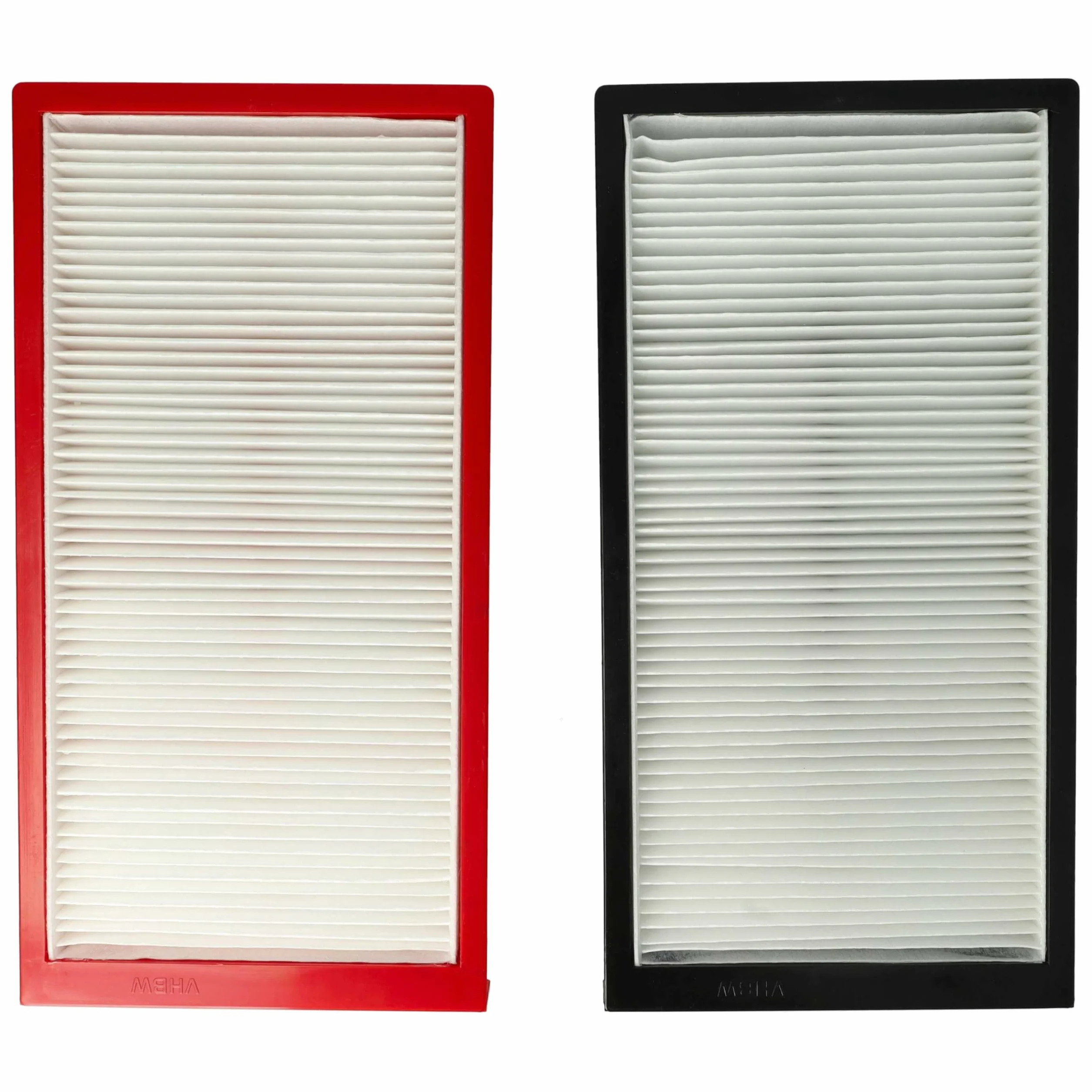 vhbw Zestaw 8 filtrów kompatybilny z systemem wentylacji Zehnder ComfoAir 225, 200 filtrów G4/F7, 29 x 15 x 5 cm, biały/czerwony/czarny
