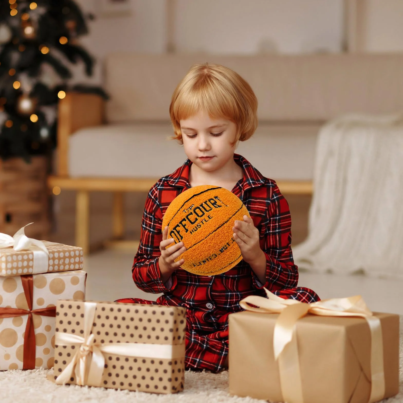 3D Offcourt Poduszka do Koszykówki 25 cm, Pluszowa, Kreatywna Dekoracja Pokoju, na Imprezę, Prezent 2024