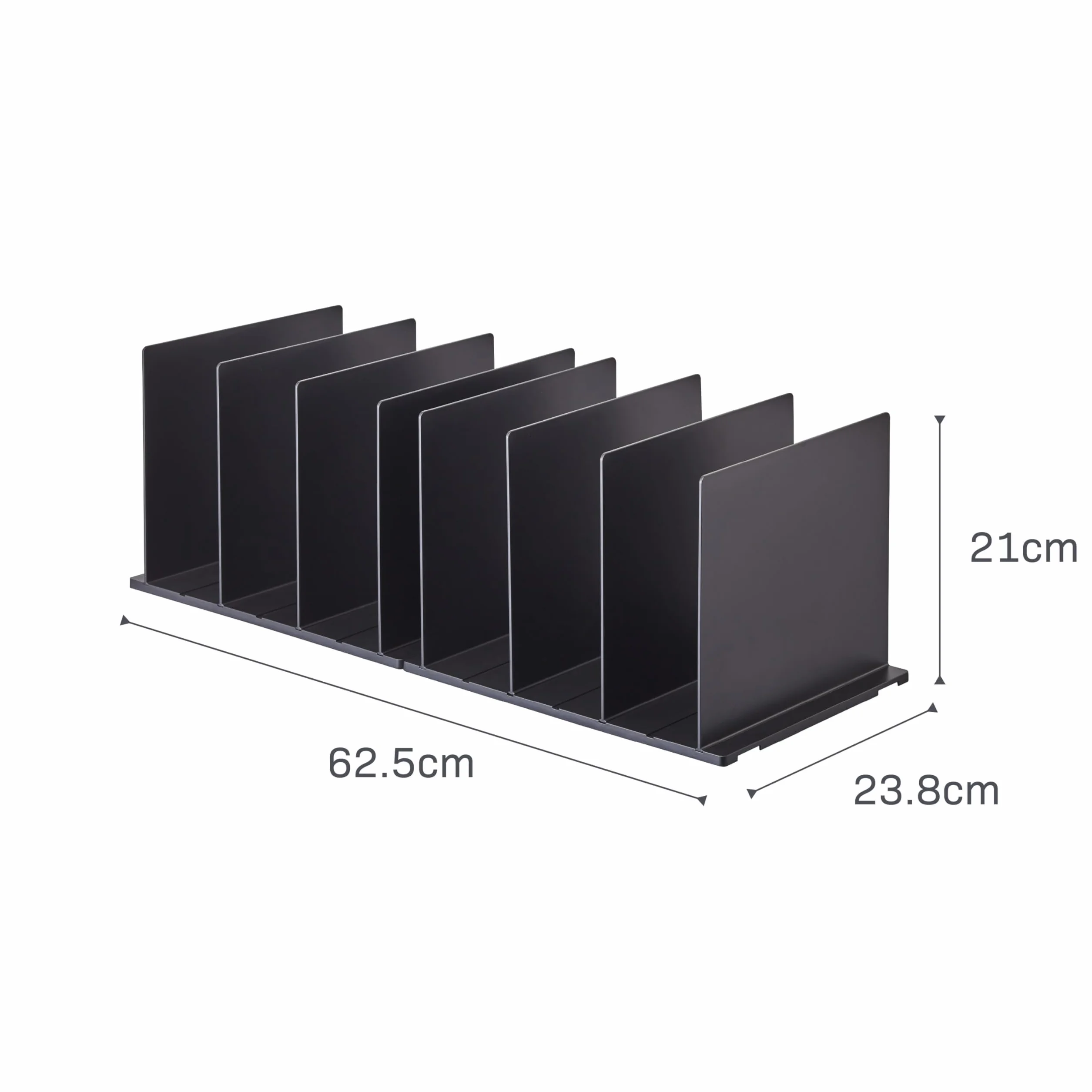 YAMAZAKI 4957 Smart organizer kieszonkowy (zestaw 2 szt.), czarny, żywica ABS, minimalistyczny, 31,8 x 24 x 21 cm