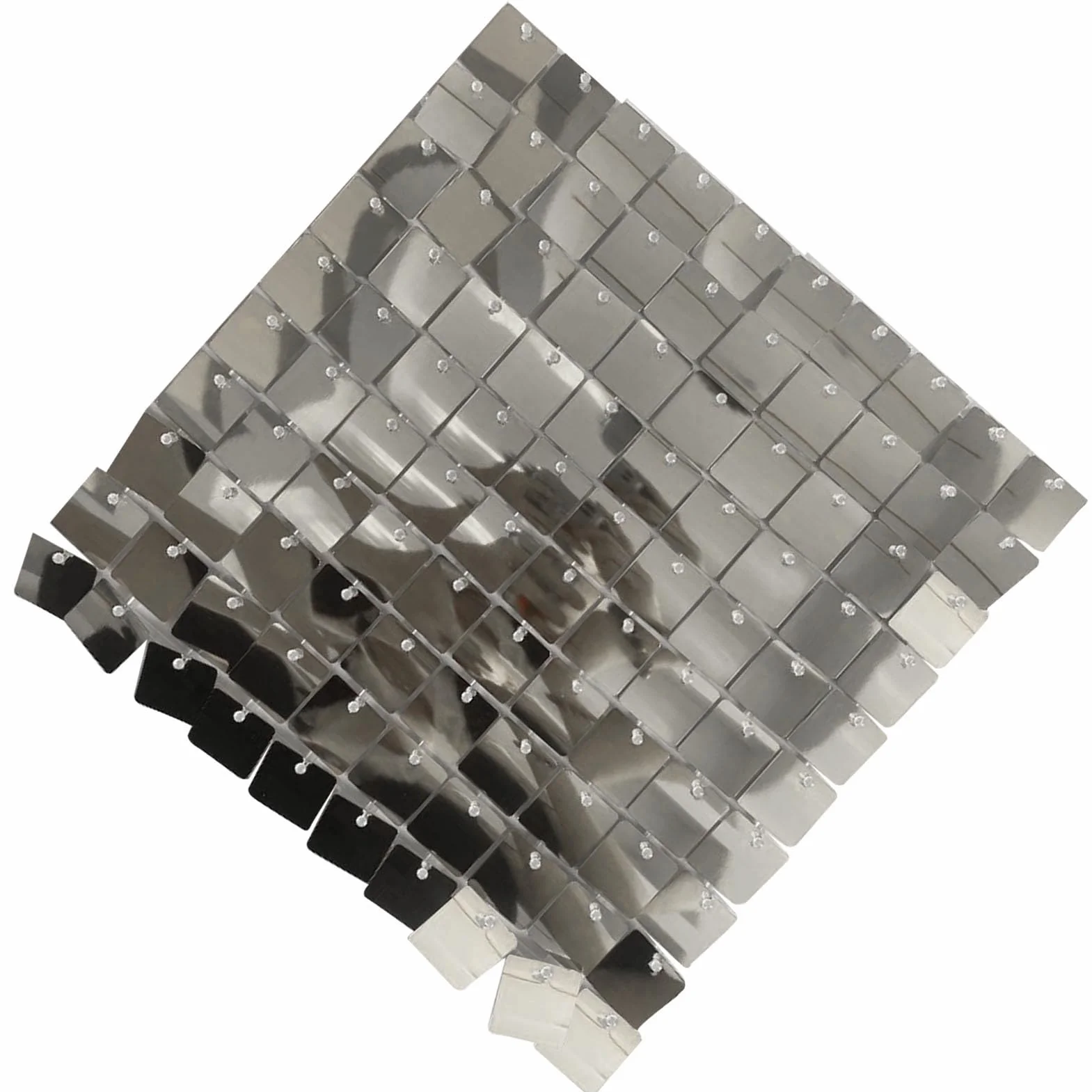 Silver Shimmer Wall Backdrop 24 szt. cekinowych tablic ściennych dekoracja na ślub