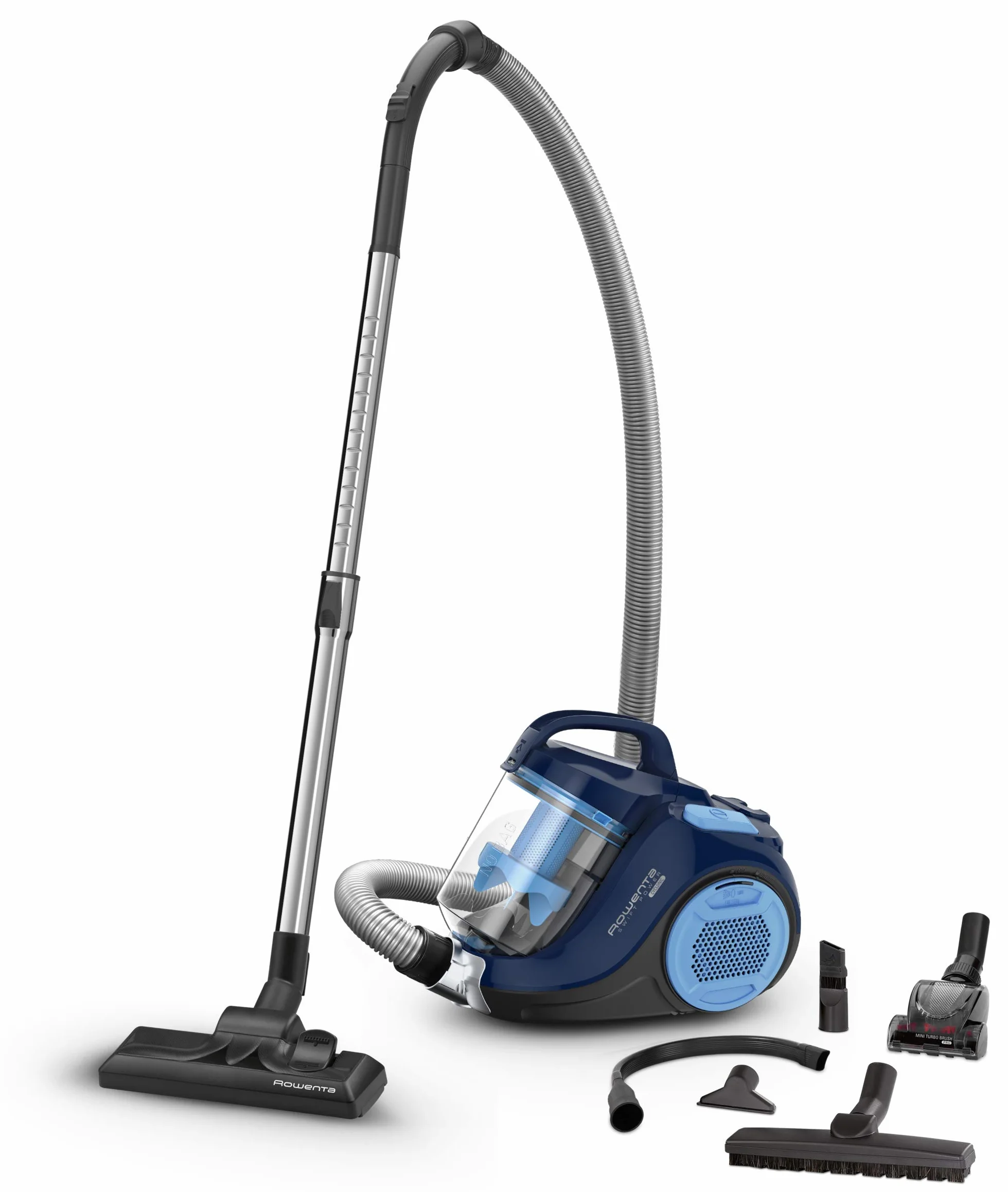 Rowenta Swift Power Cyclonic odkurzacz bezworkowy 900 W RO2981EA niebieski