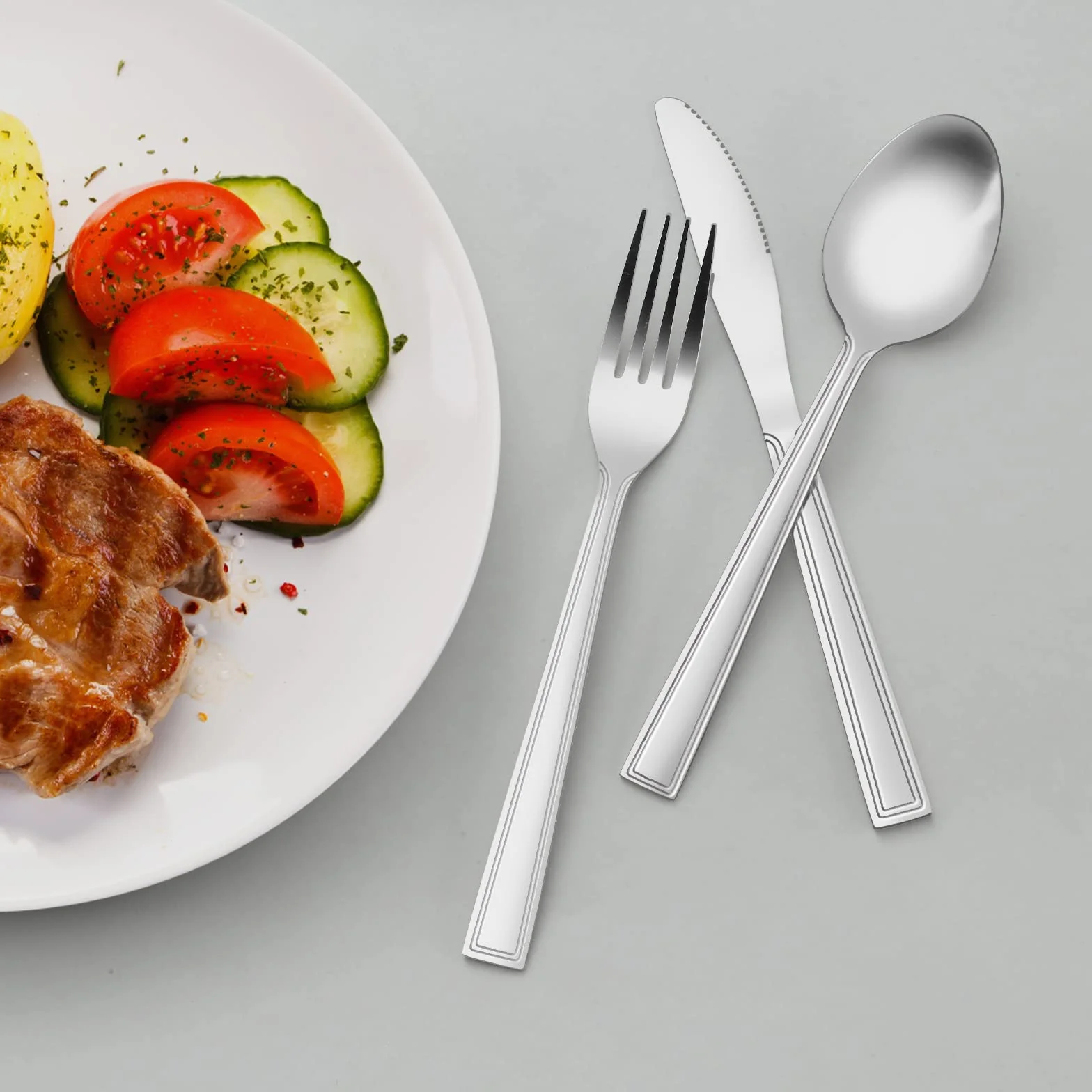 hunnycook widelce stołowe, 24 sztuki, zestaw widelców ze stali nierdzewnej, sztućce, widelce, nadają się do domu, restauracji, na świeżym powietrzu, nadają się do mycia w zmywarce