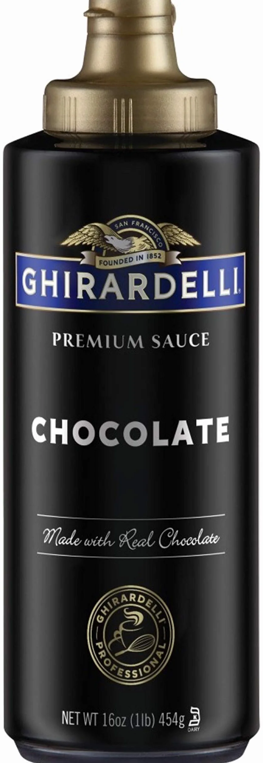 Ghirardelli Sos czekoladowy, czarna etykieta (473.6 g Squeeze Bottle) od Ghirardelli
