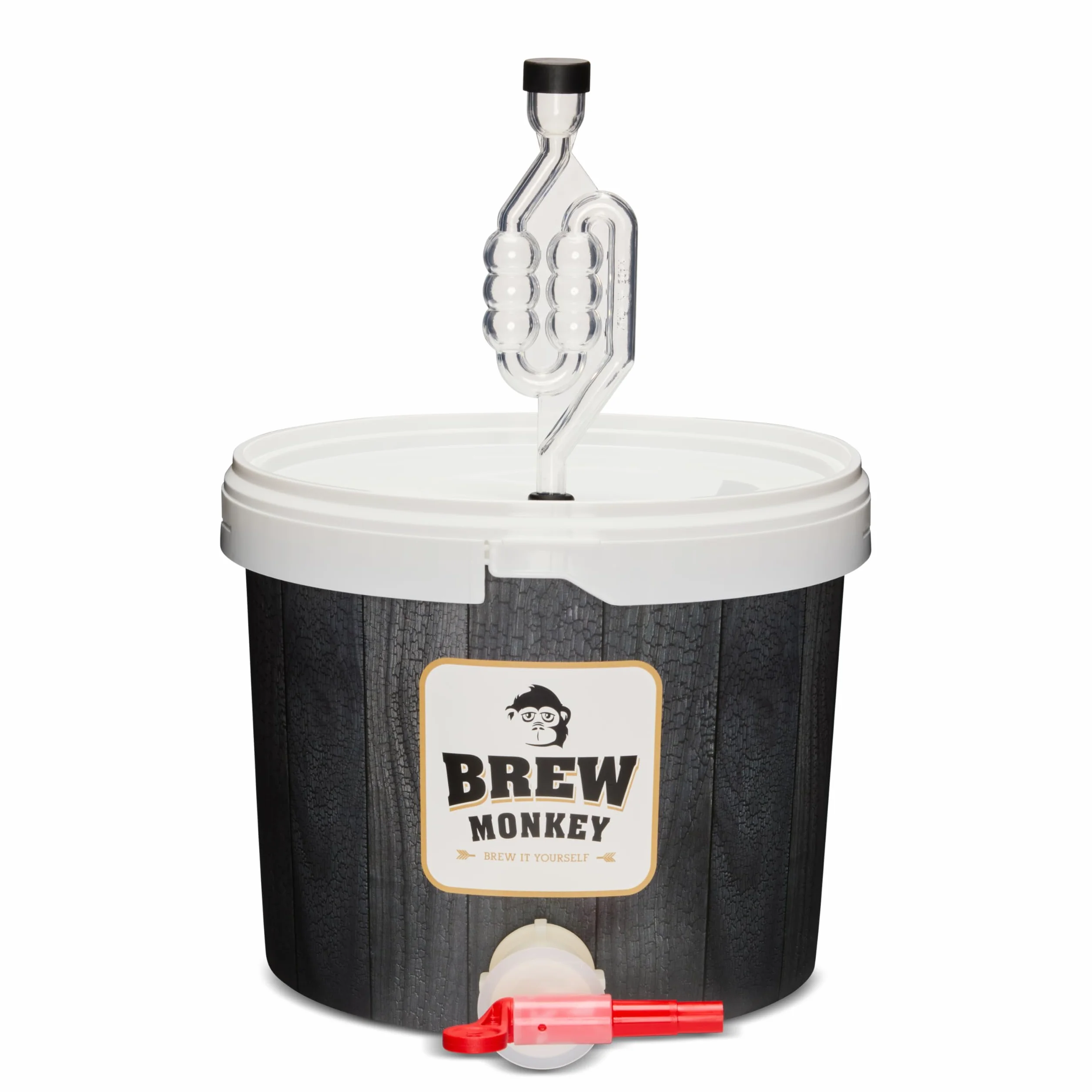 Brew Monkey® Zestaw do warzenia piwa Blond | podstawowy zestaw 5 litrów piwa | 6,4% obj. | zestaw do warzenia piwa | prezent dla mężczyzn | prezent urodzinowy dla mężczyzn | dla mężczyzn