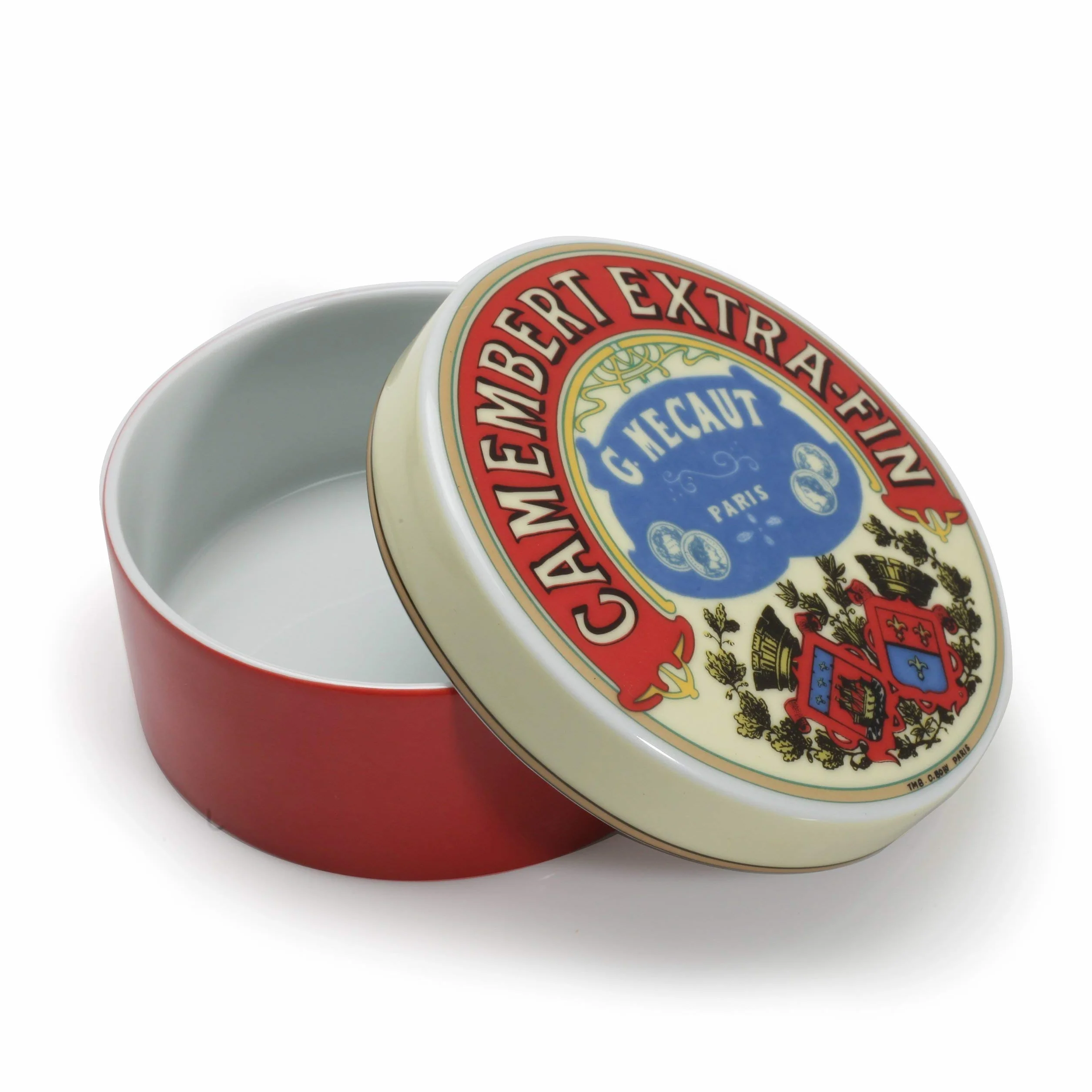 BIA International Klasyczne naczynie do pieczenia Camembert porcelanowy zestaw z pokrywką
