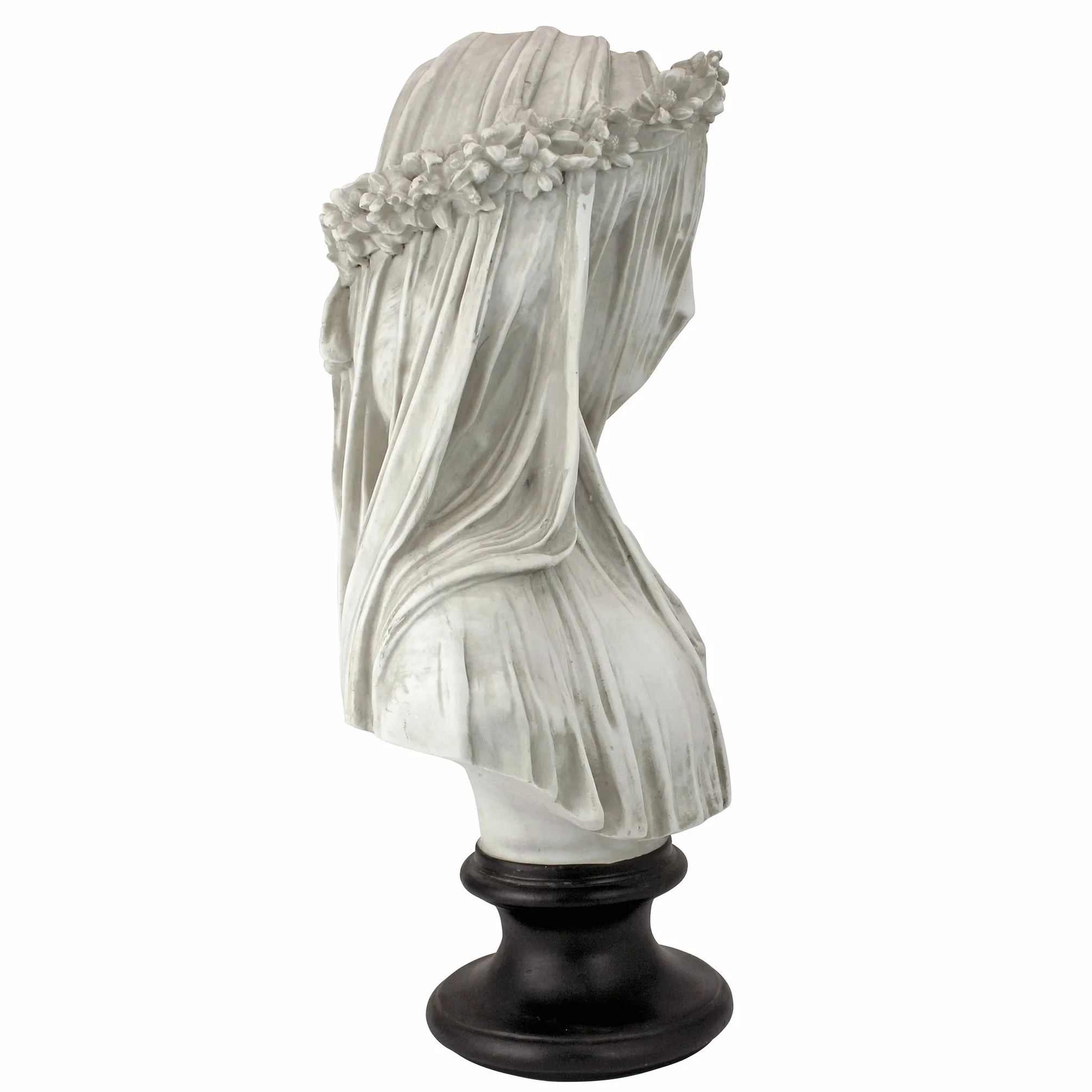 Design Toscano Ukryta statuetka biustu Panny, wymiary: 22,8 cm x 15,2 cm x 35,5 cm