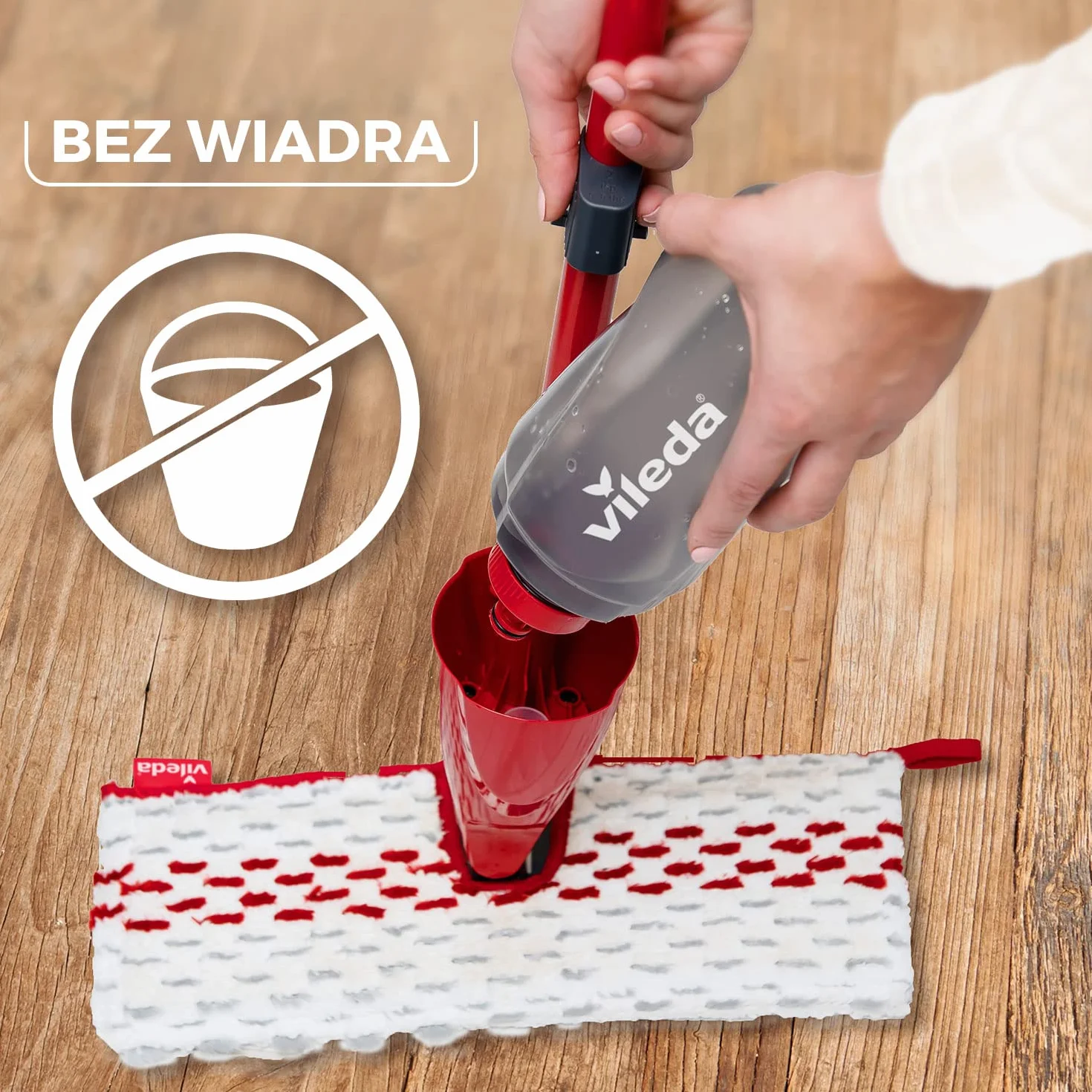 Vileda 1-2 Spray MAX BOX Mop płaski ze spryskiwaczem i zbiornikiem