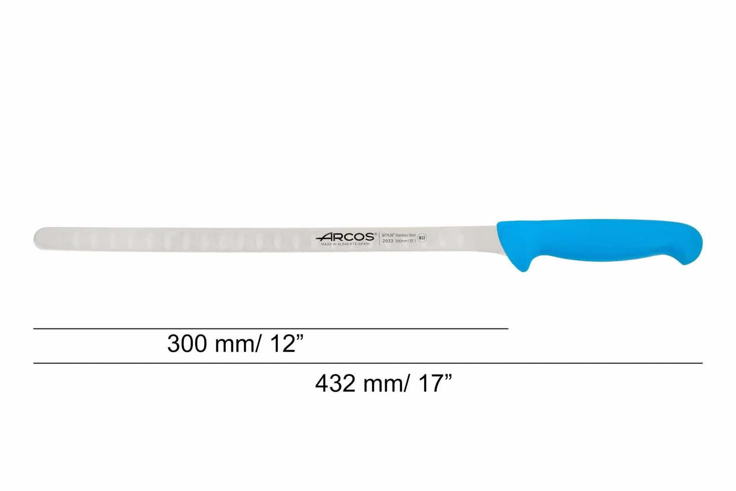 Arcos seria 2900 nóż do łososia do ryb stal nierdzewna nitrum 300 mm