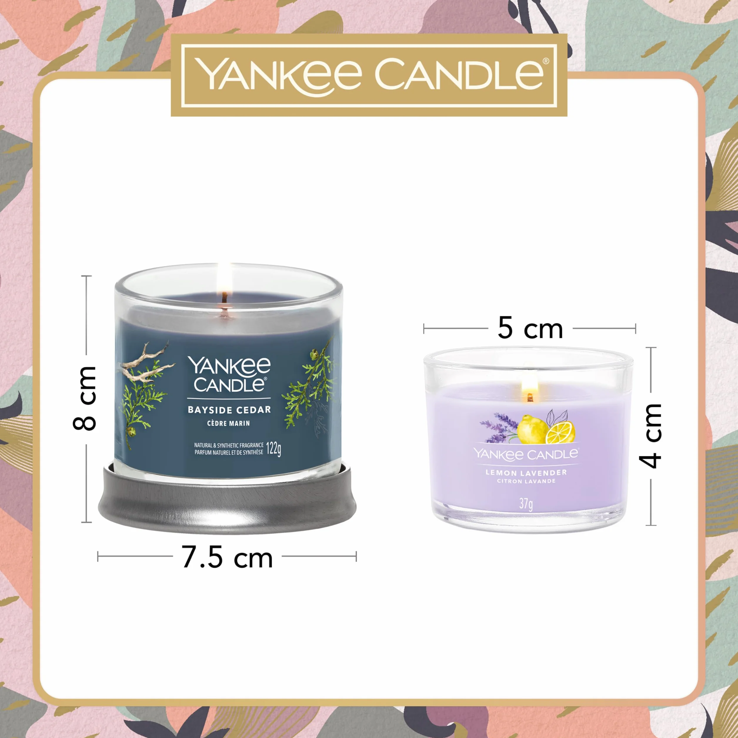 Yankee Candle Zestaw upominkowy | 3 świece wotywne z wypełnieniem zapachowym i 1 sygnaturowa mała świeca kubkowa, mieszanka wosku sojowego, idealne prezenty dla kobiet