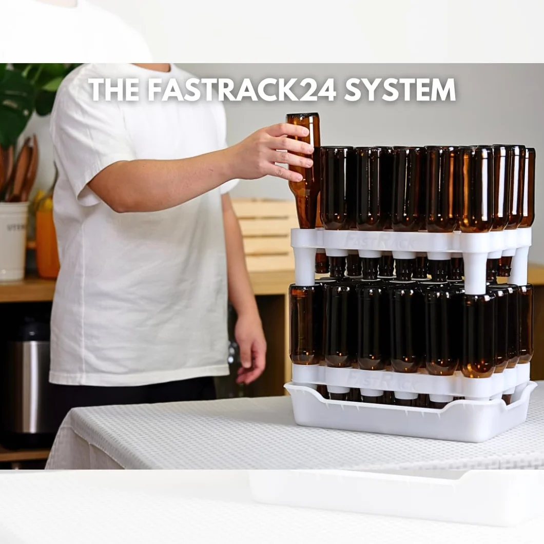 FastRack suszarka na butelki do piwa i wina FR Combo 2 stojaki 1 taca
