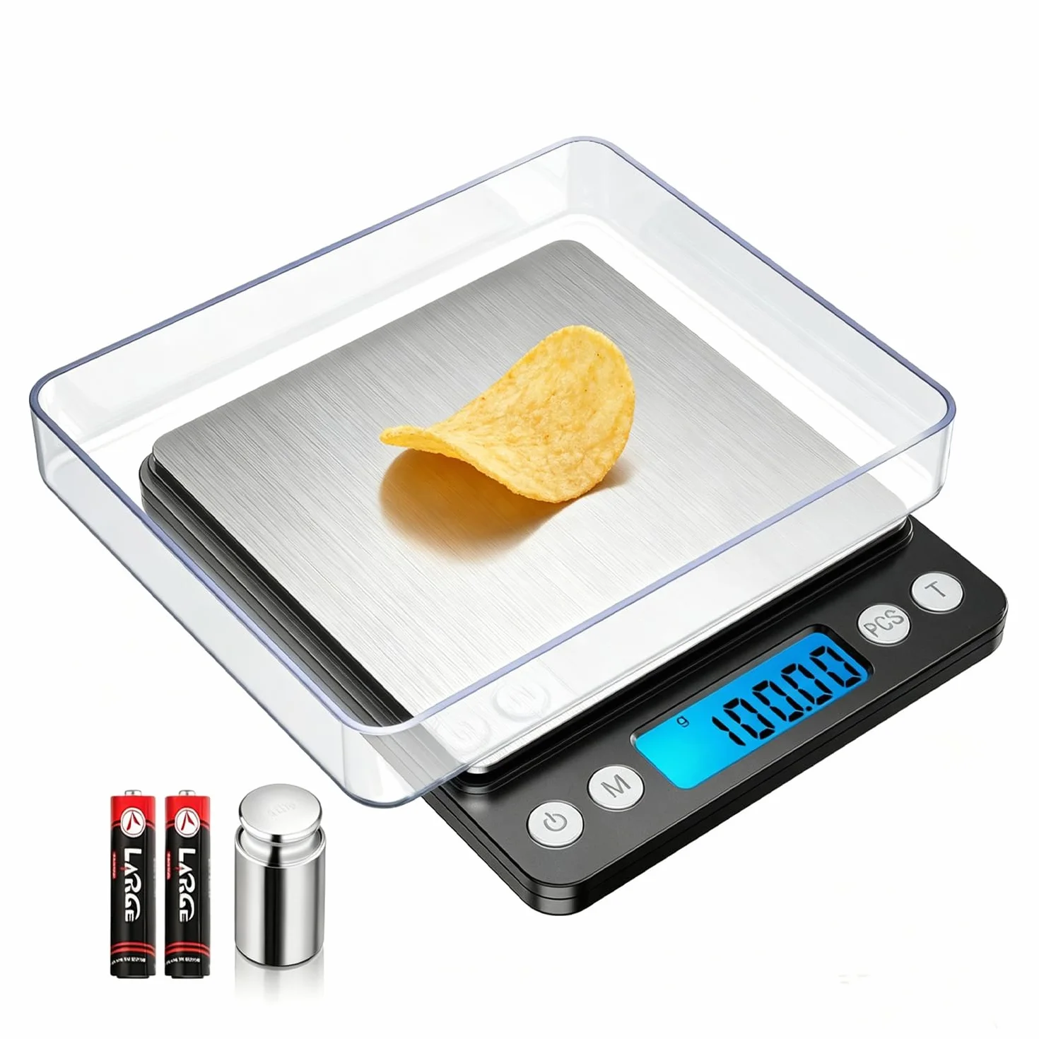 Waga cyfrowa dokładność ORIA 500g/0,01g przenośna równowaga części biżuterii ekran LCD 6 jednostek funkcja licznik tarowania części automatyczne wyłączanie waga kalibracja 100g