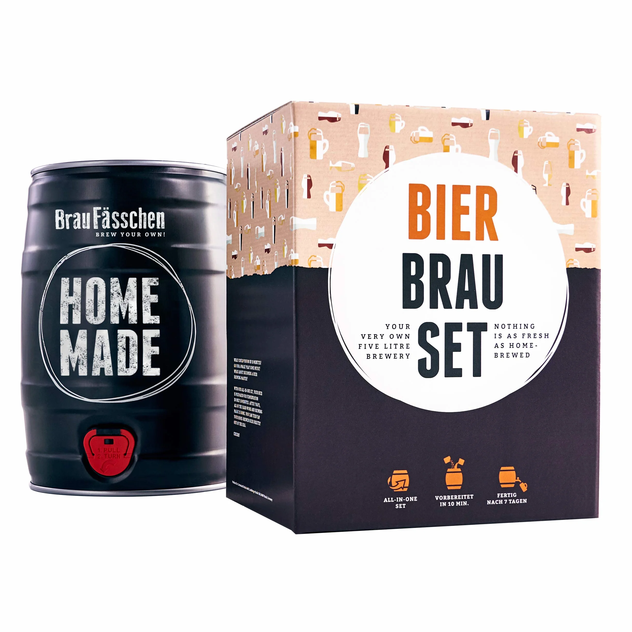 Zestaw do warzenia piwa IPA 5L - Braufässchen Brewbarrel