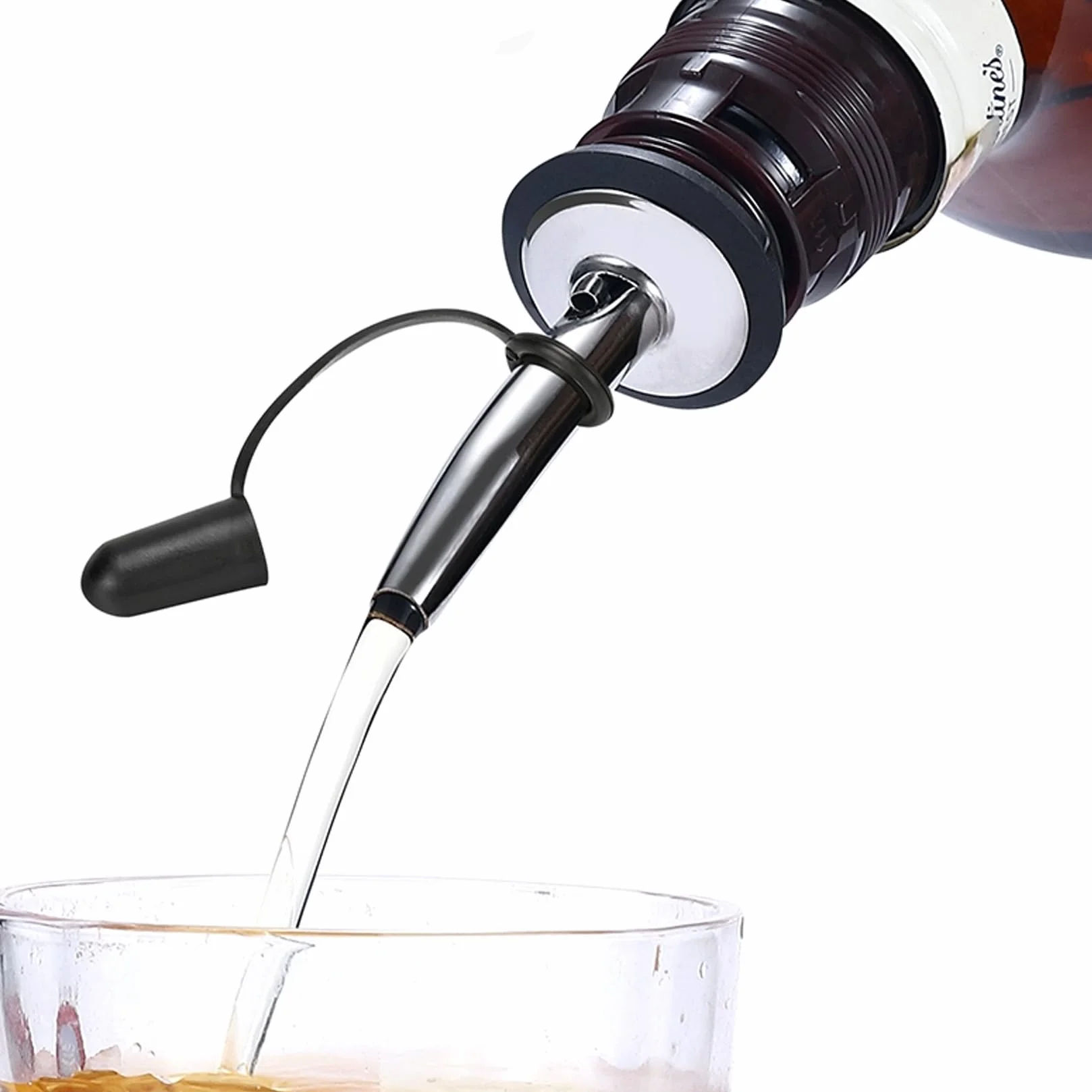 Ewwtrey 12 szt. Nalewacze do butelek alkoholi, szybkie nalewacze do alkoholu, nalewak alkoholowy ze stali nierdzewnej, stożkowa wylewka do domowego baru, oliwy z oliwek, korek