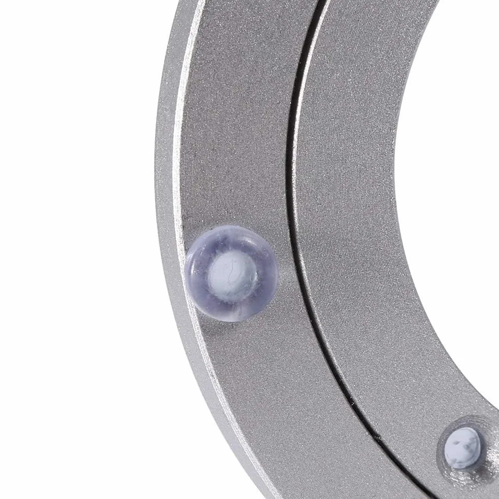 Obrotowy gramofon, plyta obrotowa aluminiowa, wytrzymała konstrukcja dla jadalni, gładki talerz obrotowy stół jadalny 25 cm