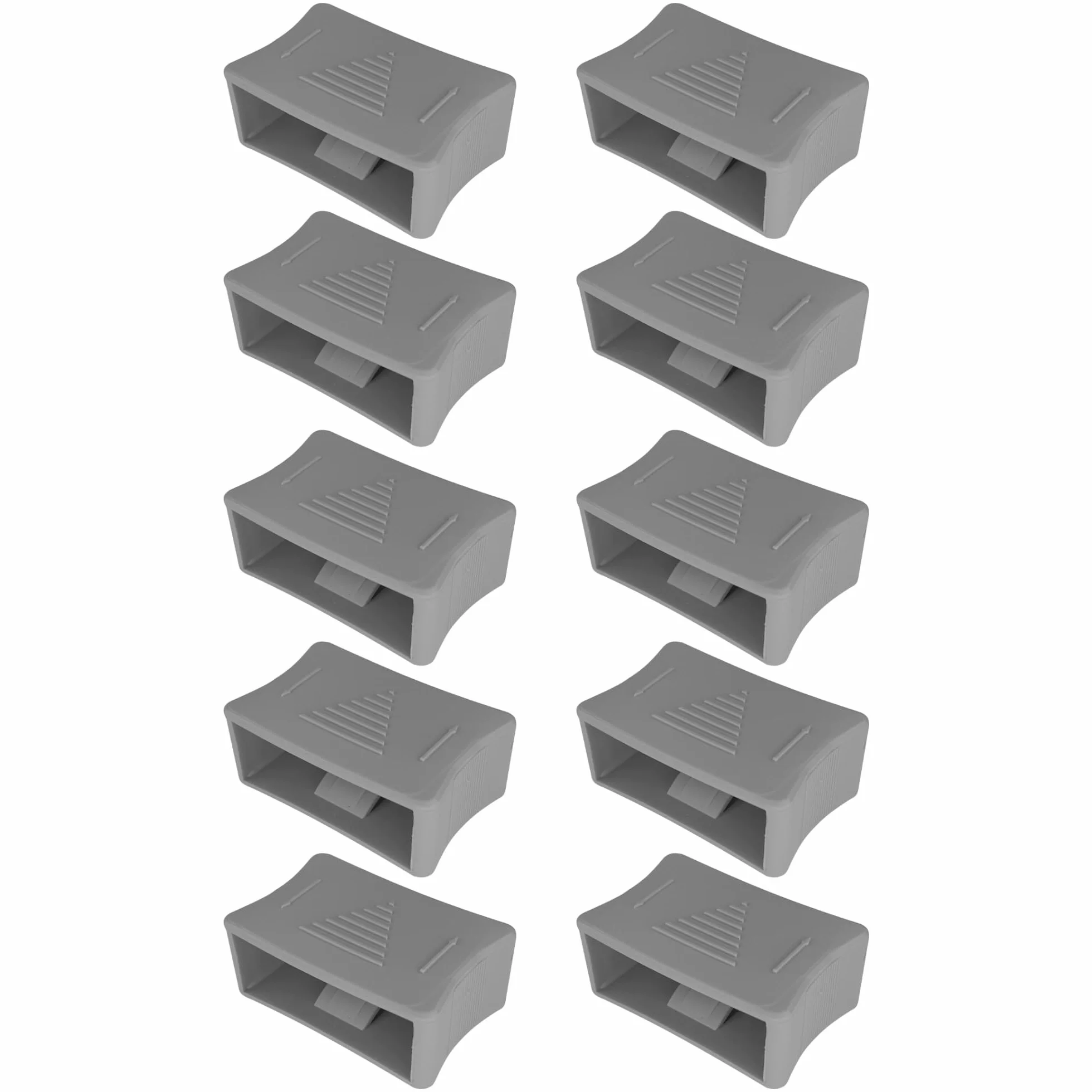 cyclingcolors 10 x suwak do regulacji twardości stelaży listewkowych z drewnianymi listwami sprężynującymi o grubości 8 mm i szerokości 53 mm, stelaż listwowy szary