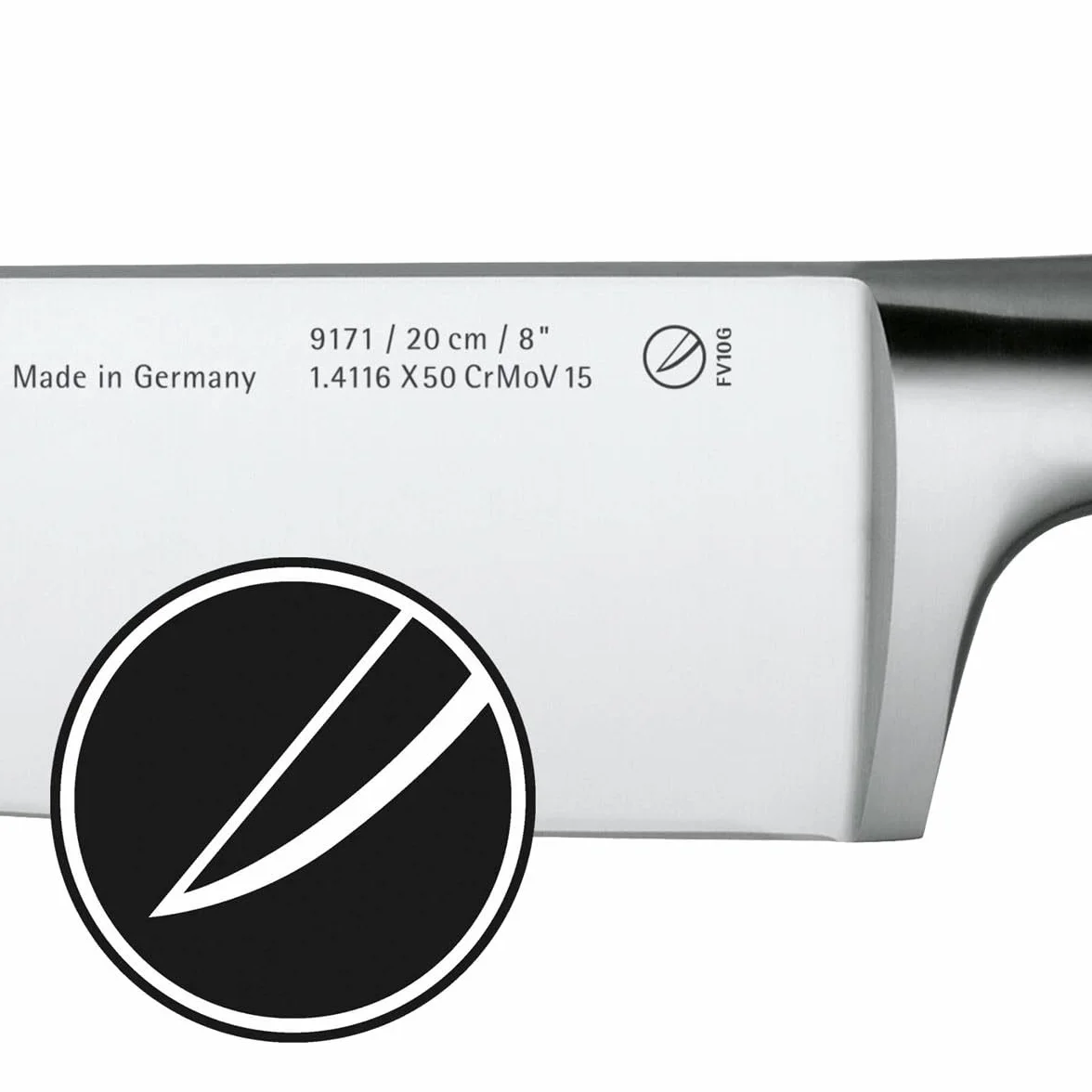 WMF Spitzenklasse Plus nóż przygotowawczy 25 cm, wyprodukowany w Niemczech, kuty nóż, Performance Cut, specjalna stal ostrza, ostrze 14 cm