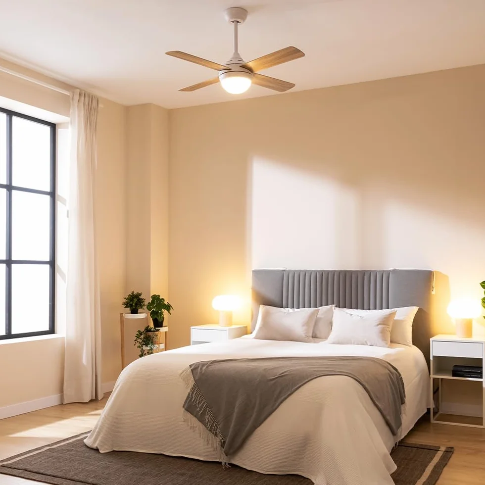 Cecotec Energysilence Aero 4250 DC wentylator sufitowy, 40 W, silnik DC, średnica 42" z 4 odwracalnymi ostrzami, światło LED, pilot zdalnego sterowania, timer, 6 prędkości