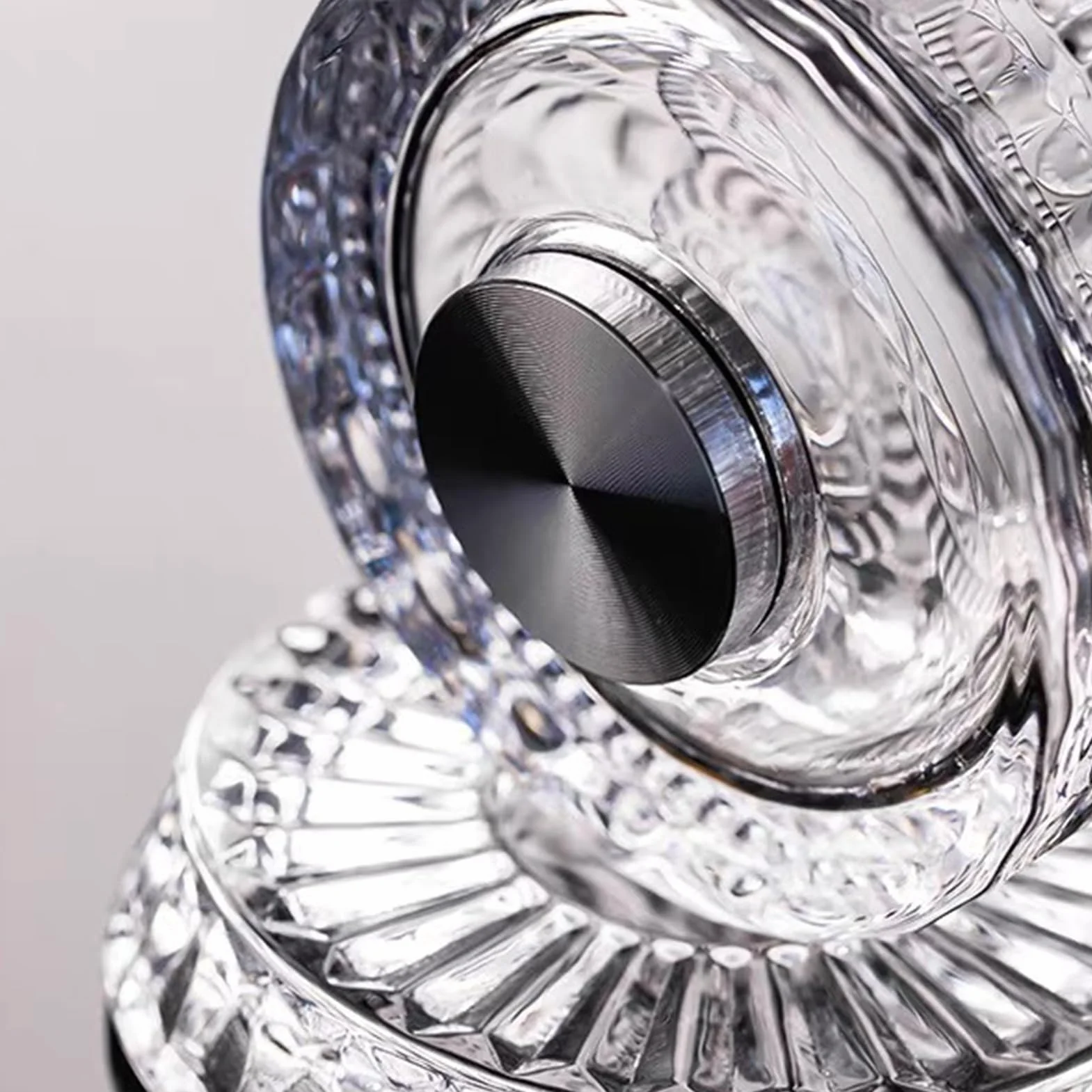 Rotating Whiskey Glass - Old Fashioned Glasses with Swivel Base for Gentle Rotation, Heavy Base Design for Stability
