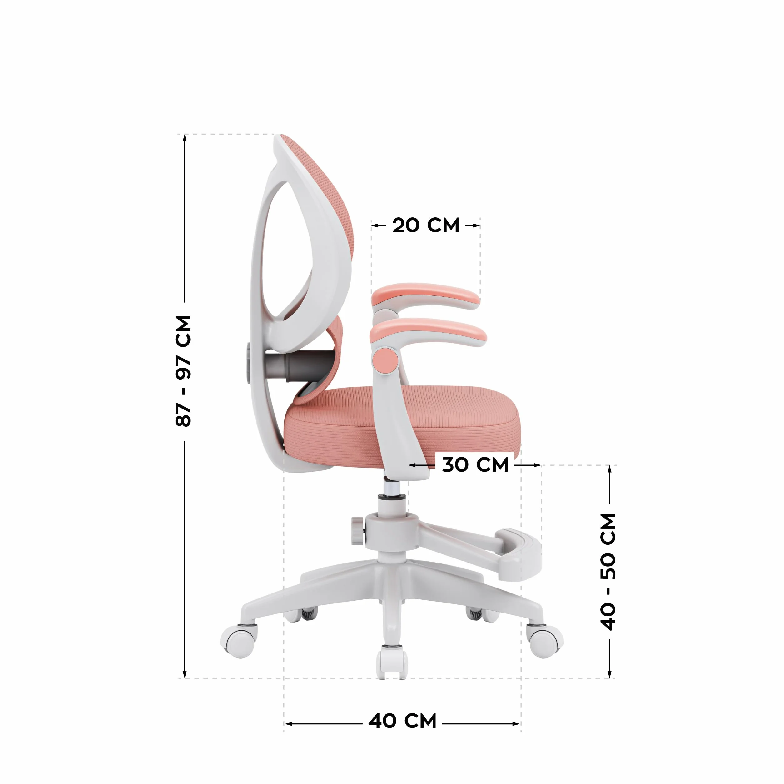 MARK ADLER Junior 4.5 ergonomiczne krzesło obrotowe dla dzieci z regulacją wysokości i podparciem lędźwiowym