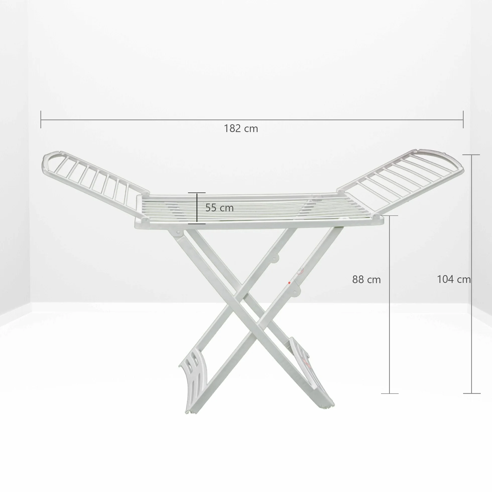 Vileda Solar Suszarka Tworzywo Sztuczne Biały 55 x 18 x 126 cm