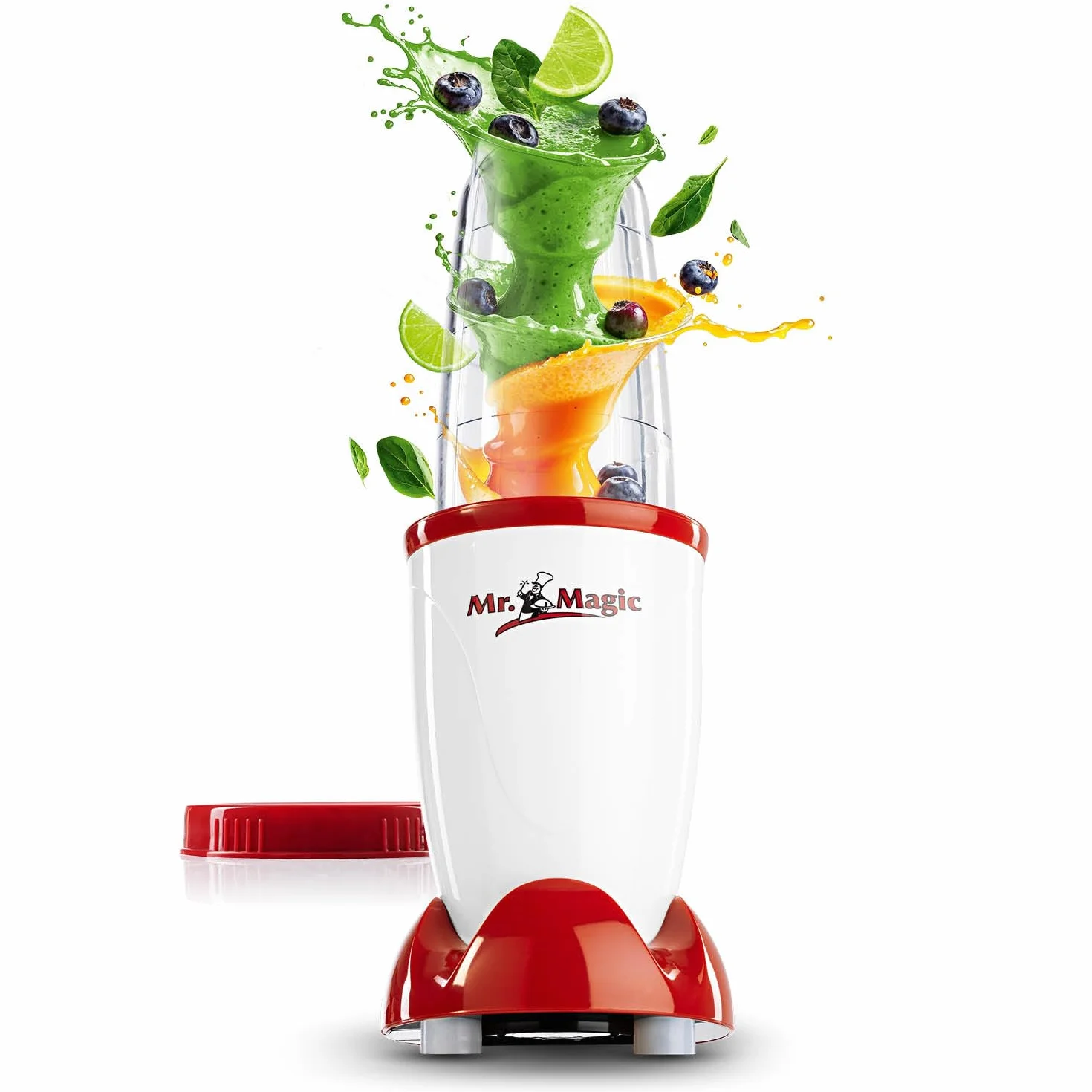 GOURMETmaxx Mr. Magic Blender do smoothie, 400 W, 8 funkcji, z pokrywką utrzymującą świeżość