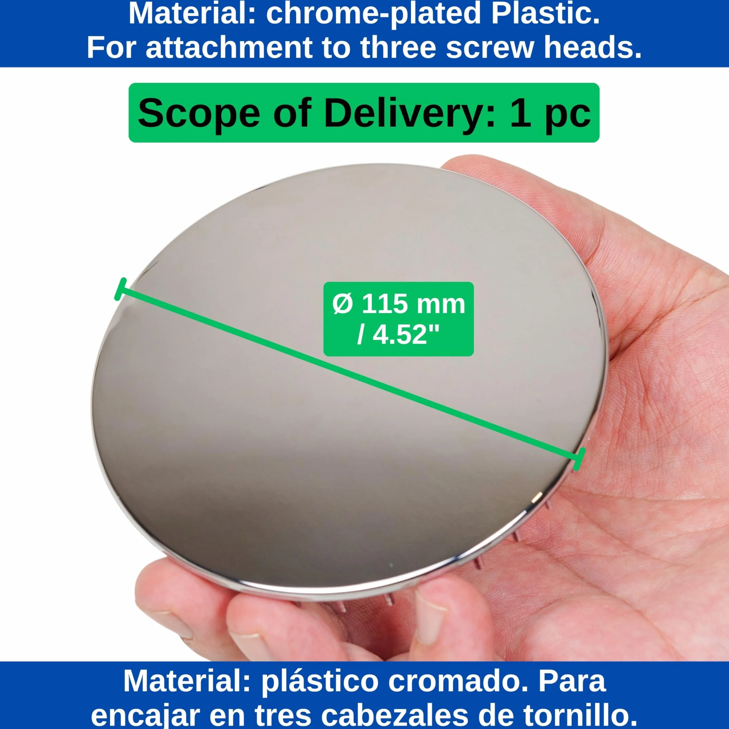 Pokrywa odpływu prysznicowego Viega Tempoplex Ø 115 mm chromowany ABS ASA