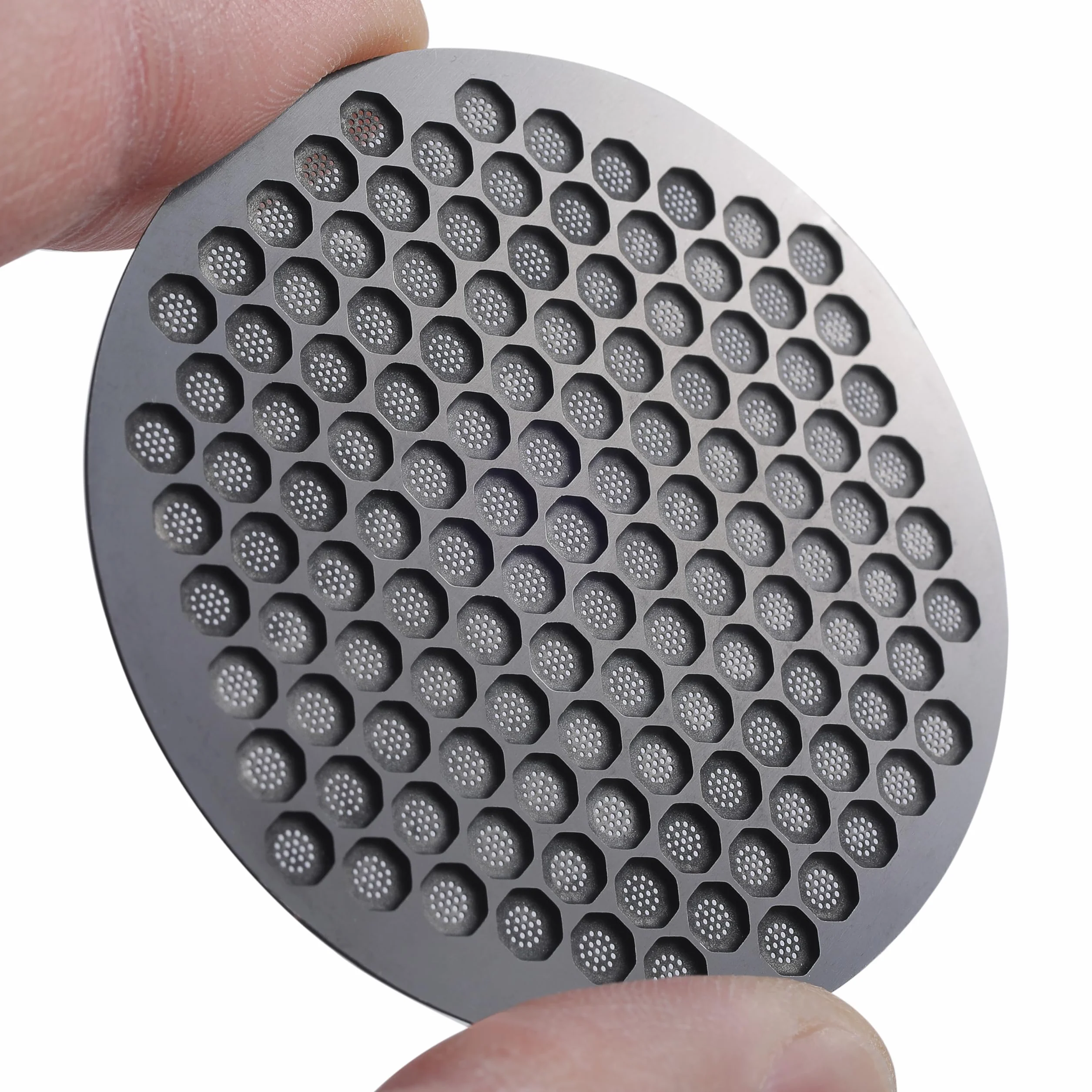 Lejek dozujący i krążek do espresso, zestaw młynka, lejek portafiltrowy (czarny, 58 mm magnetyczny)