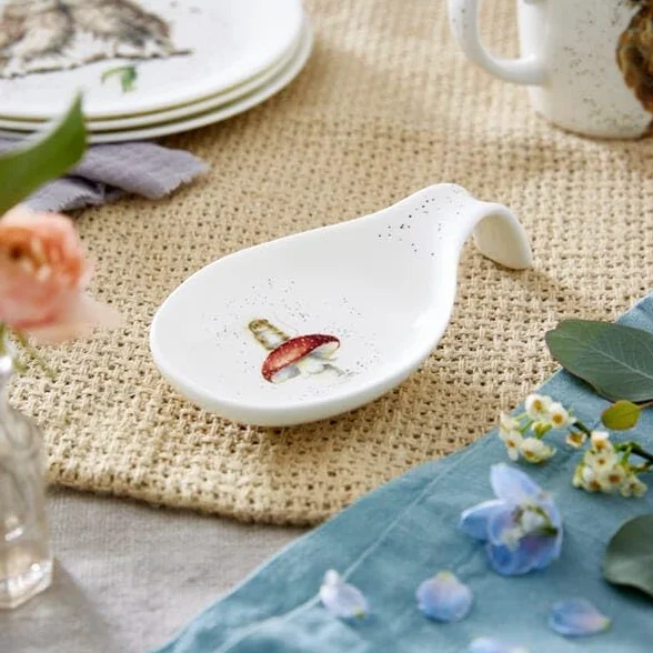 "Royal Worcester Wrendale Designs Ceramic Spoon Rest "He is Funghi" Mouse