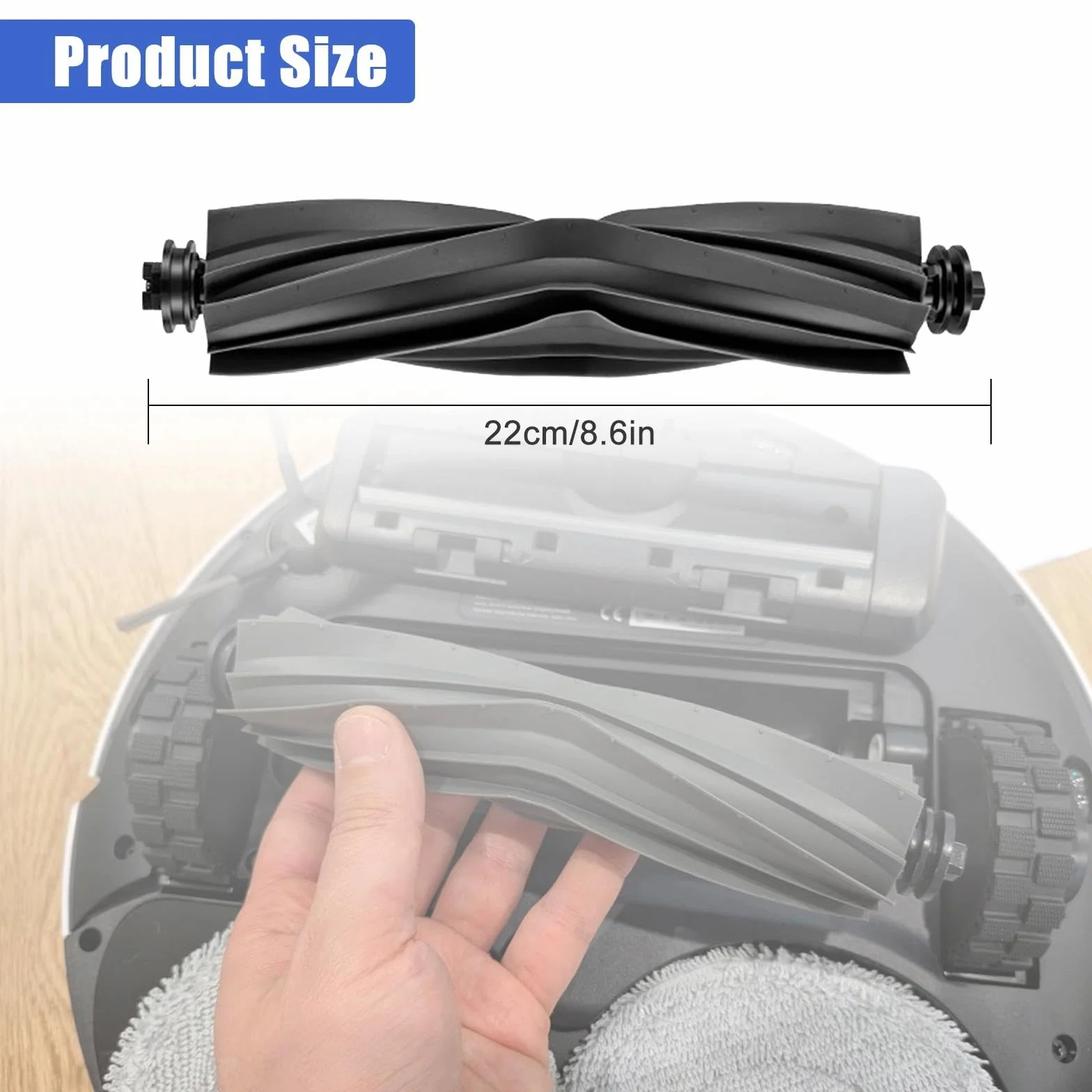 Szczotki Rolkowe do Dreame L10s Ultra/L10s Pro Ultra Heat/L10s Ultra Gen 2/L10s Pro Gen 2/D10 Plus Gen 2/L10s Plus/L20 Ultra/L10 Prime/L10 Ultra /L40 Ultra/X40 Master/X30 Ultra Odkurzacza