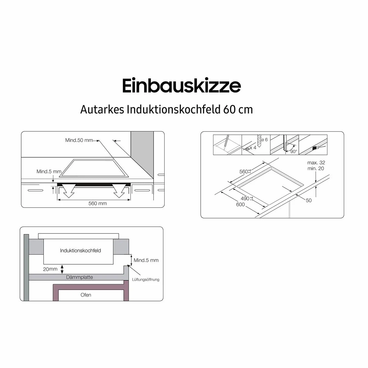 Samsung NZ64M3NM1BB kuchenka indukcyjna - 4 kominki - 4 boostery