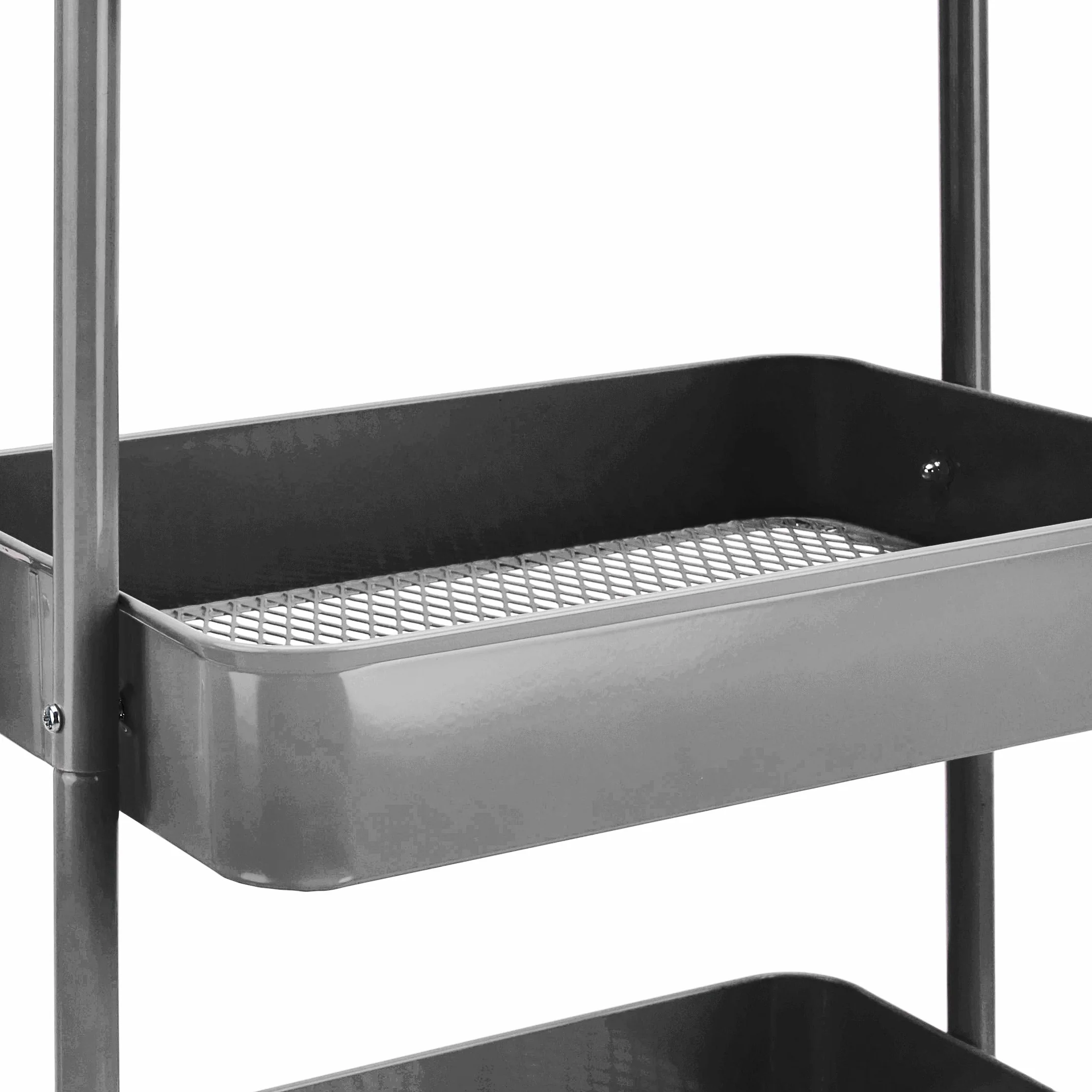 Amazon Basics 3-poziomowy wózek na narzędzia kuchenny antracyt
