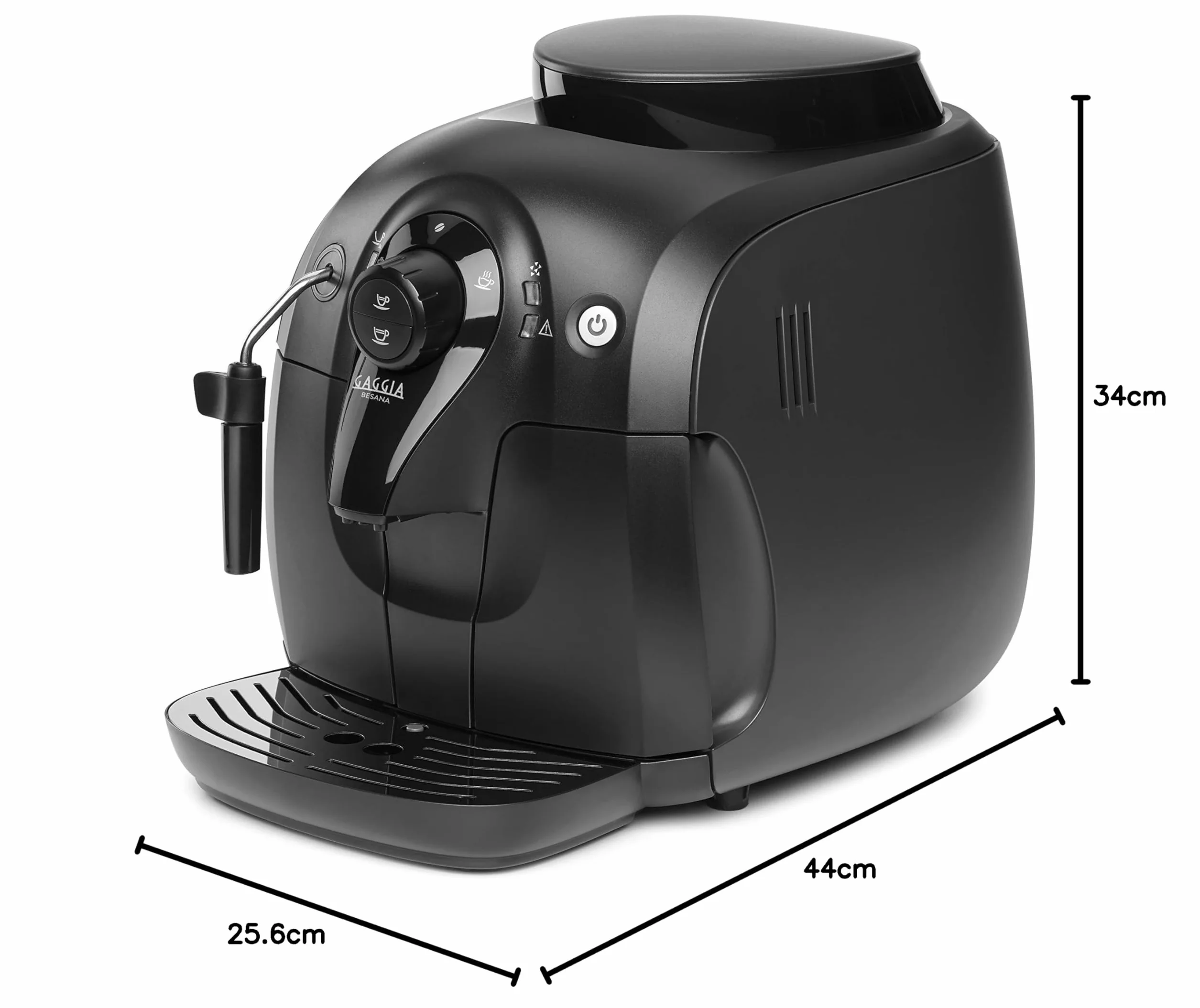 Gaggia ‎RI8180 Besana Automatyczny Ekspres do Kawy, ABS, 1400 W, 1 L, Czarny