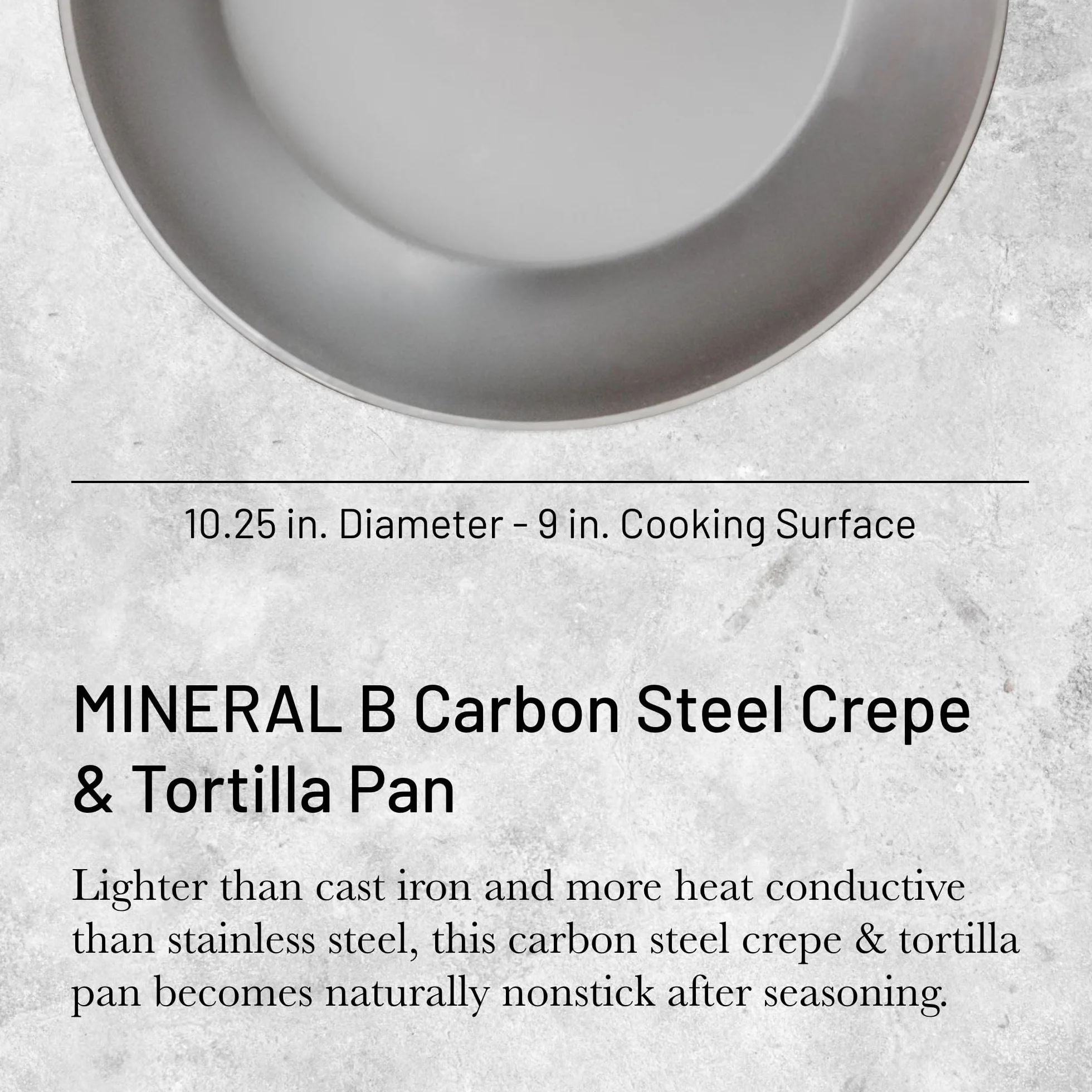 de Buyer Patelnia do naleśników MINERAL B ze stali żelaznej 26 cm