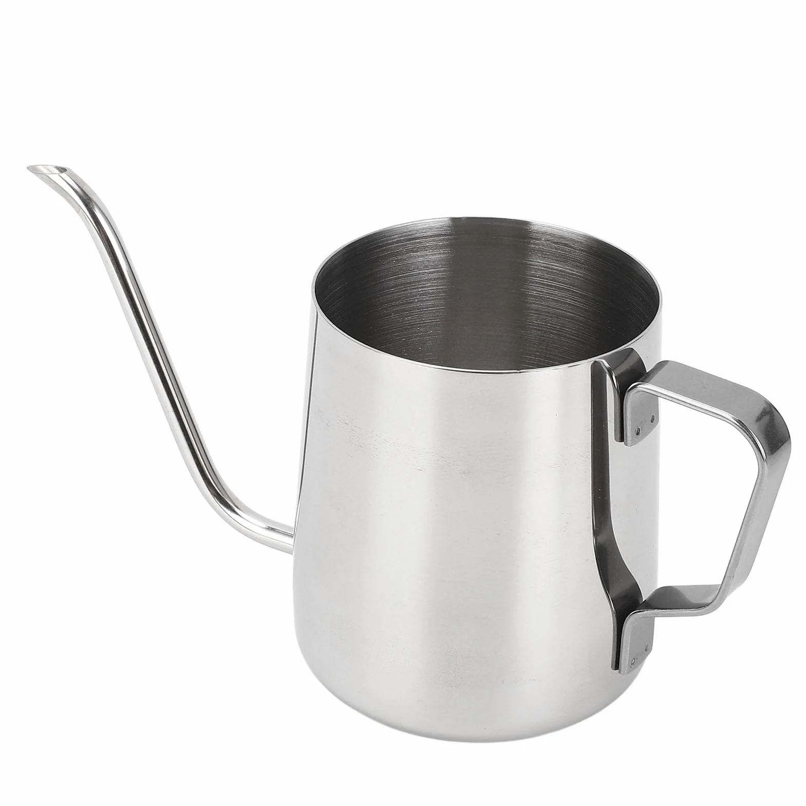 Czajnik do parzenia kawy, 350 ml ze stali nierdzewnej z gęsią szyjką, długi wylew do kawy i herbaty, wiszące ucho, podróżny French Press