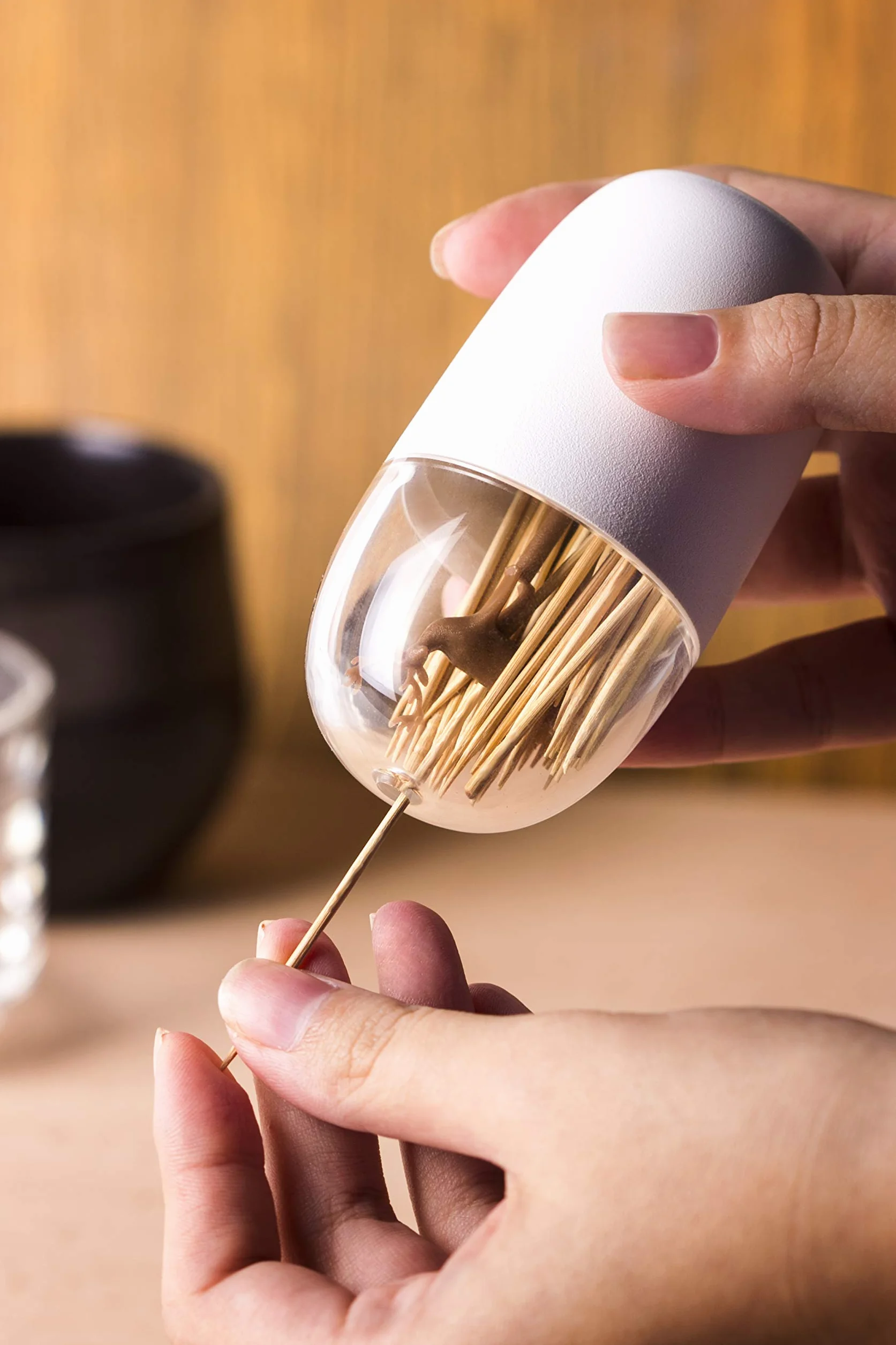 Qualy QL10212-BN Deer Meadow uchwyt na wykałaczki, tworzywo sztuczne