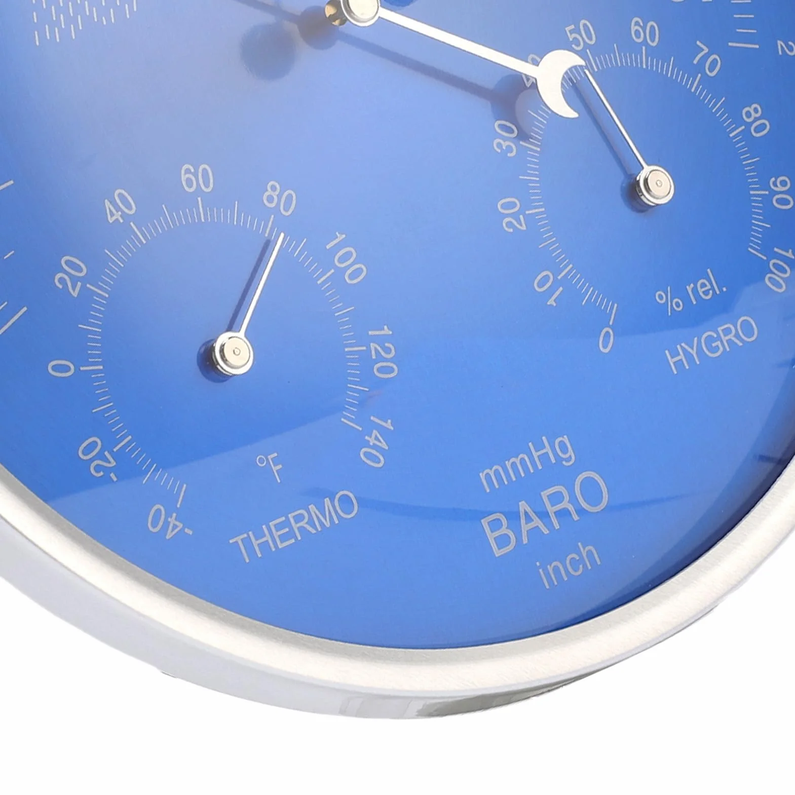 Aramox Termometr Barometr Higrometr 3 w 1 180 mm Do Montażu na ścianie Pomiar Pogody