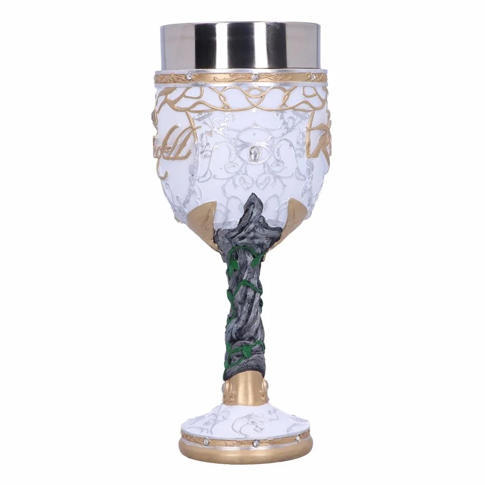 Nemesis Now Oficjalnie licencjonowany kielich Władca Pierścieni Rivendell, biały, 19,5 cm
