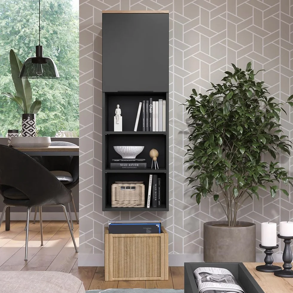 Vicco Szafka uniwersalna "Wido", Antracyt/Sonoma, 40.2 x 120 cm z drzwiami